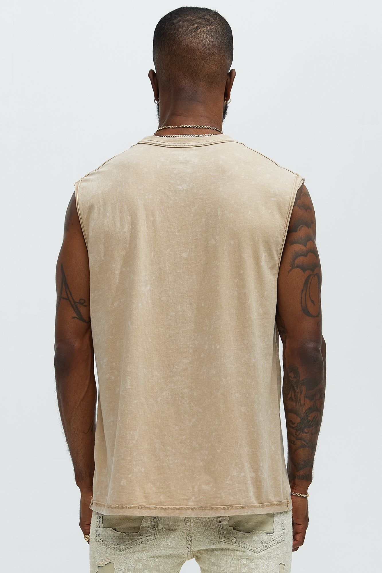 Von Dutch Winged Eye Muscle Tee - Cream