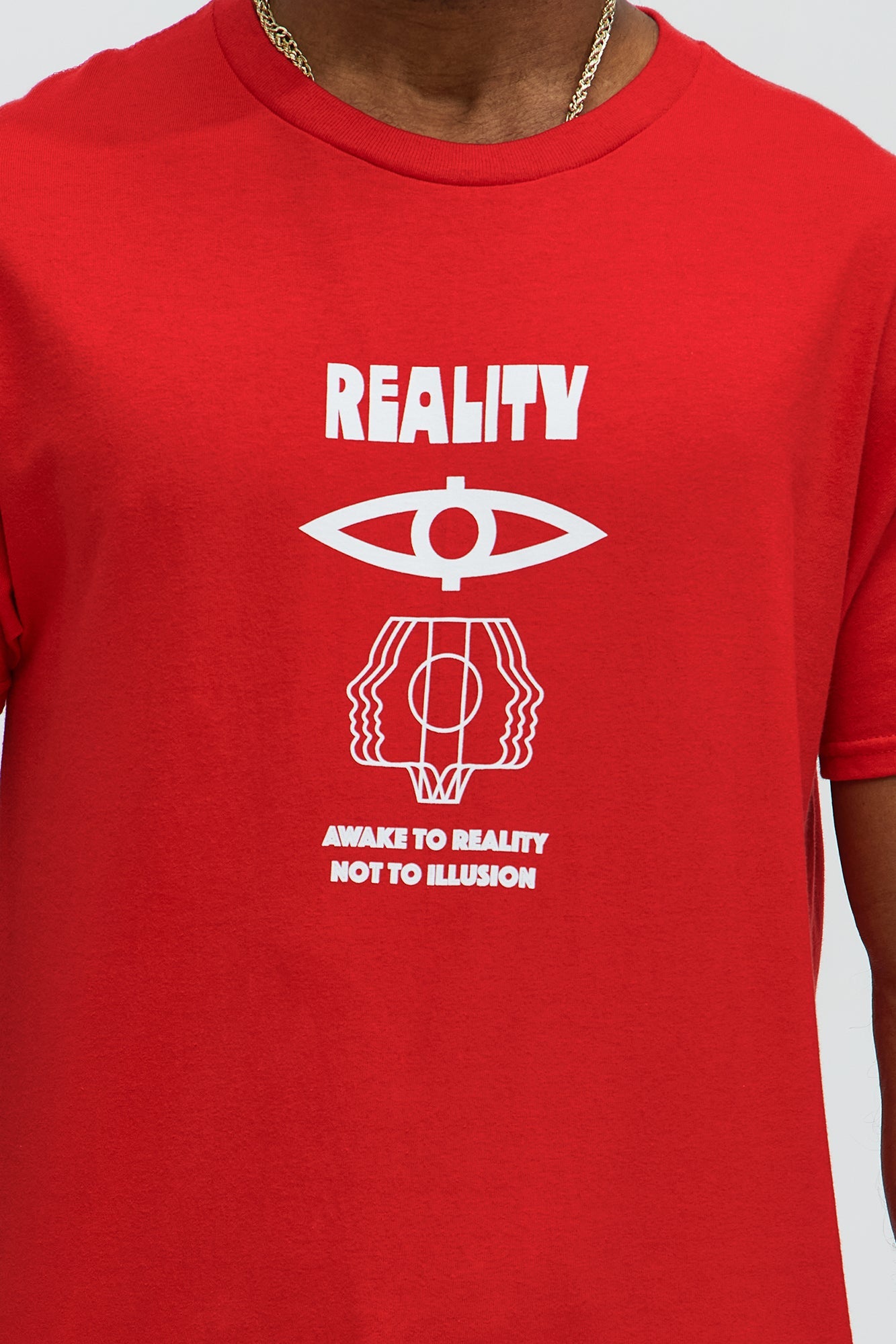Reality Symbols Short Sleeve Tee - Red