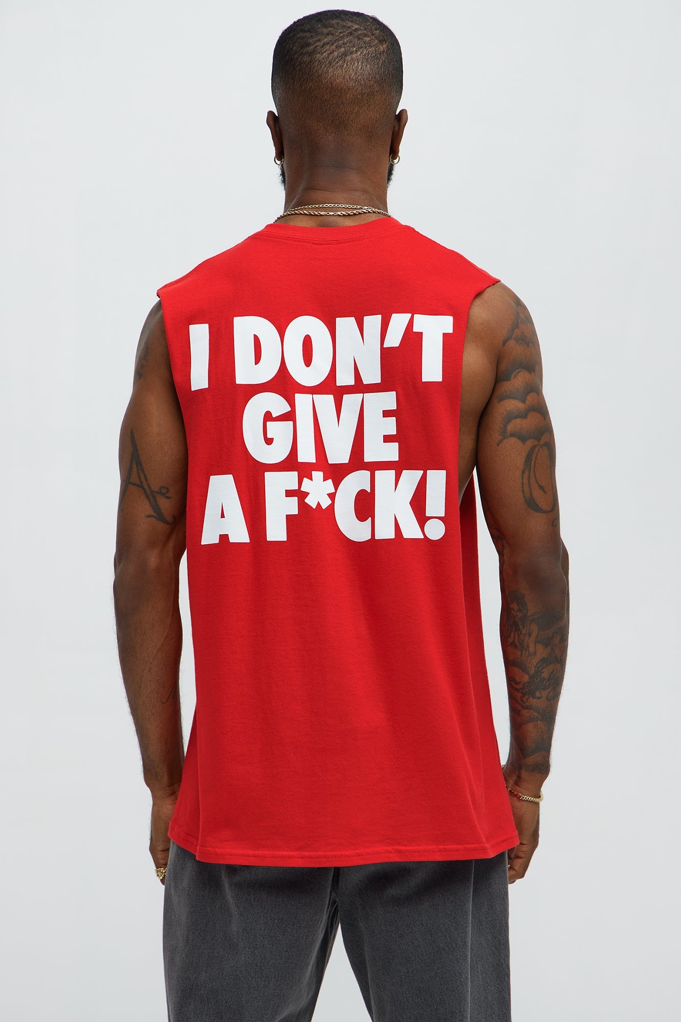 Believe This Muscle Tee - Red