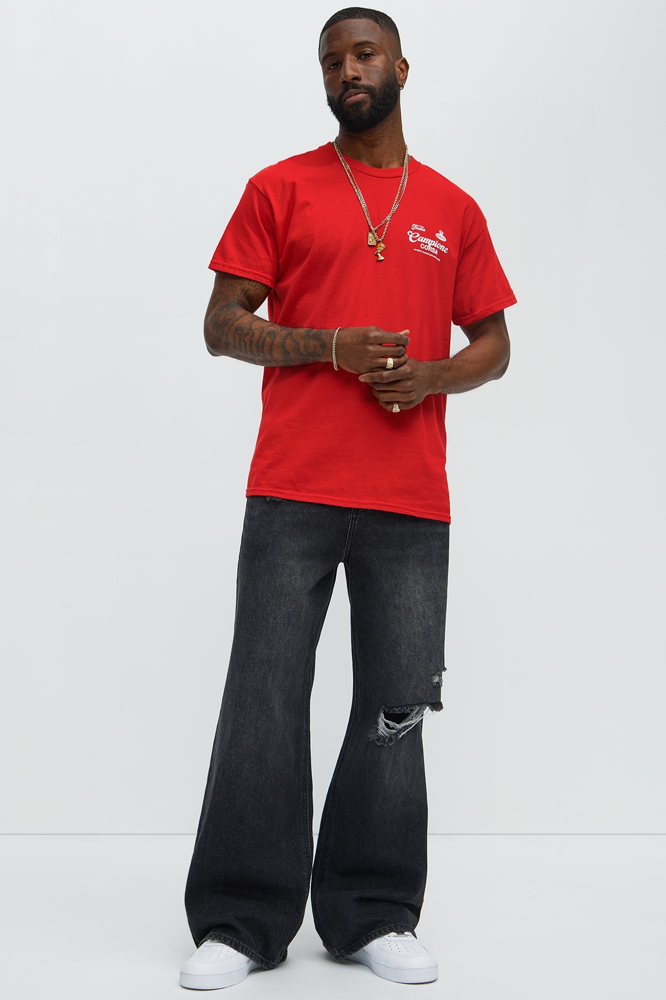 Campione Corsa Short Sleeve Tee - Red