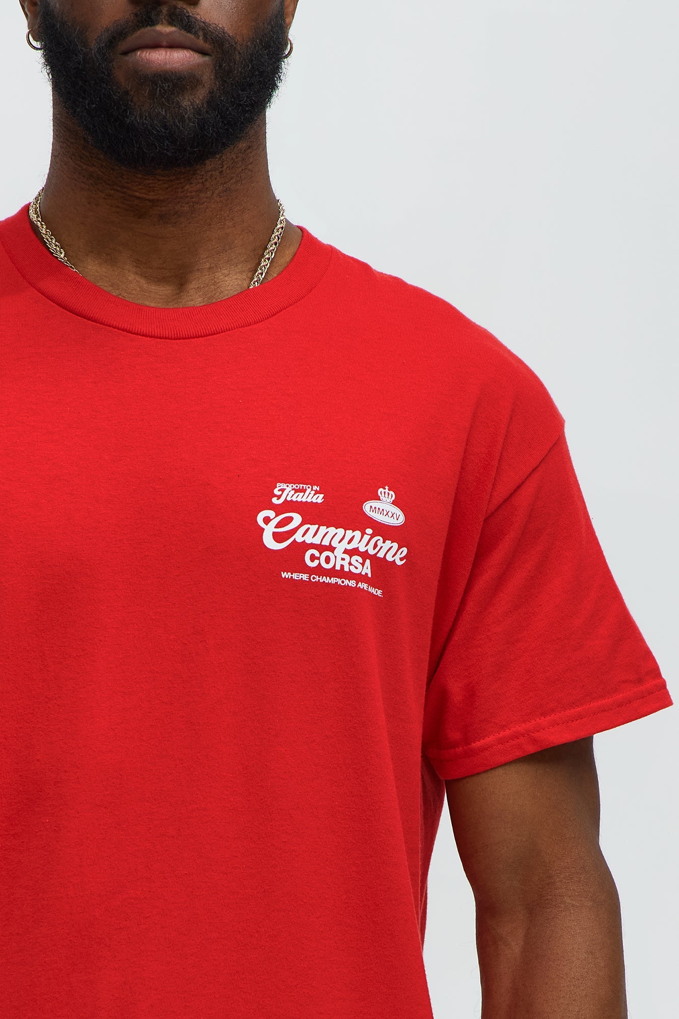 Campione Corsa Short Sleeve Tee - Red