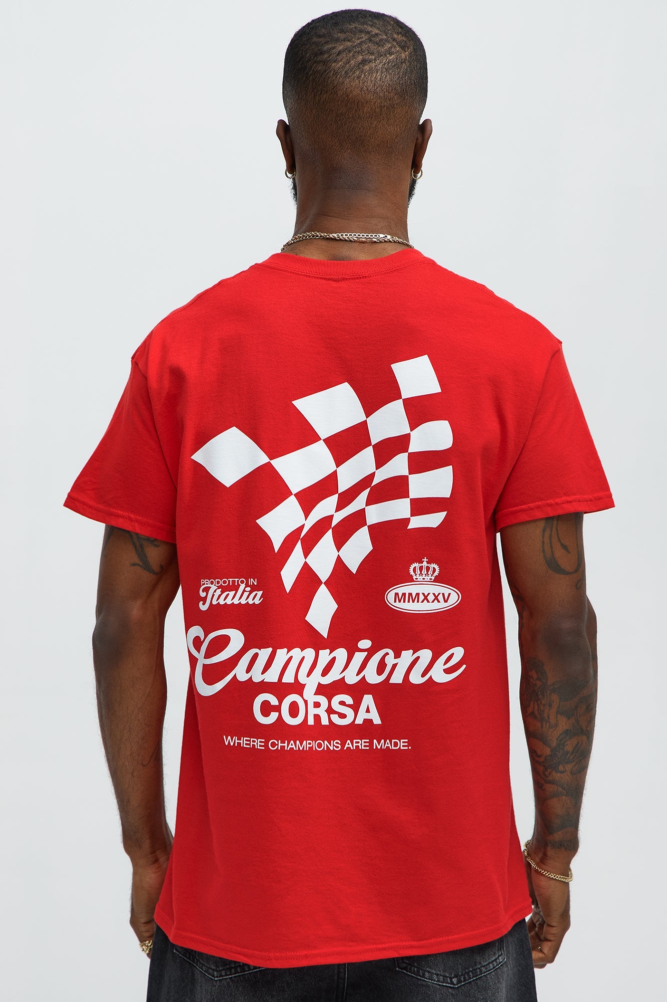Campione Corsa Short Sleeve Tee - Red