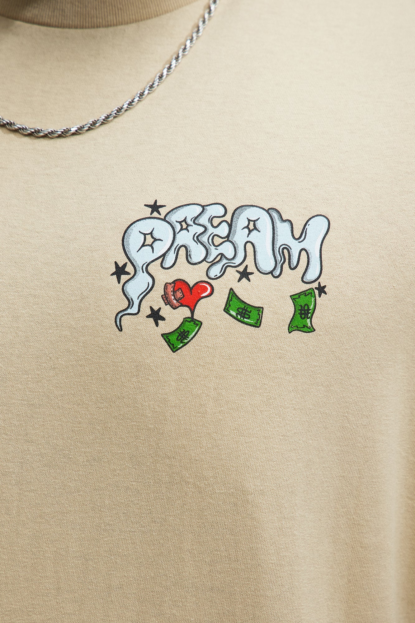 Deadly Dreams Short Sleeve Tee - Natural