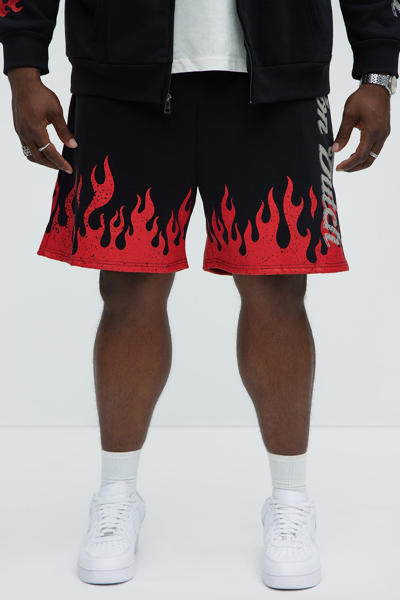 Von Dutch Fire Sweatshorts - Black