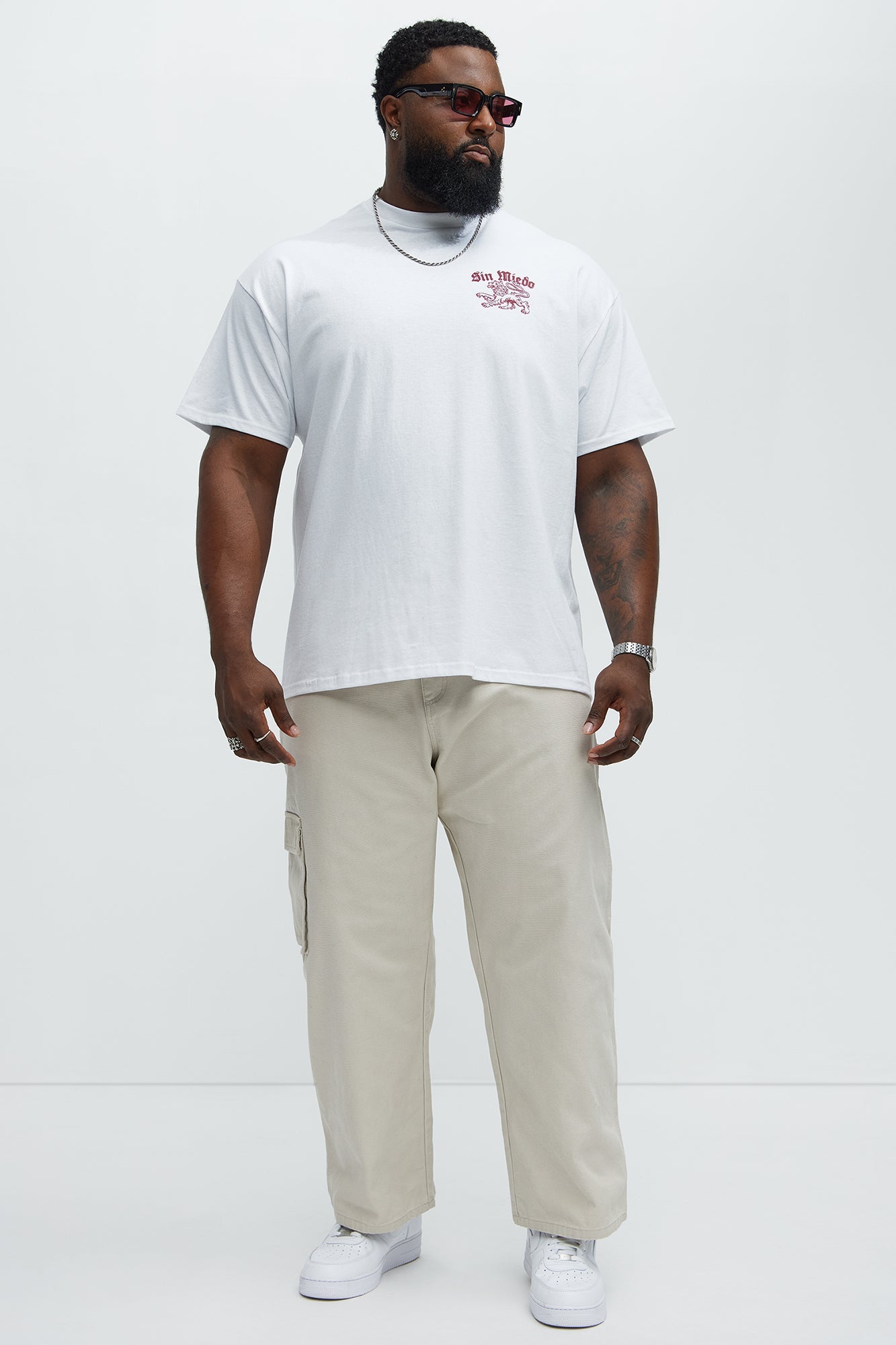 Sin Miedo Short Sleeve Tee - White