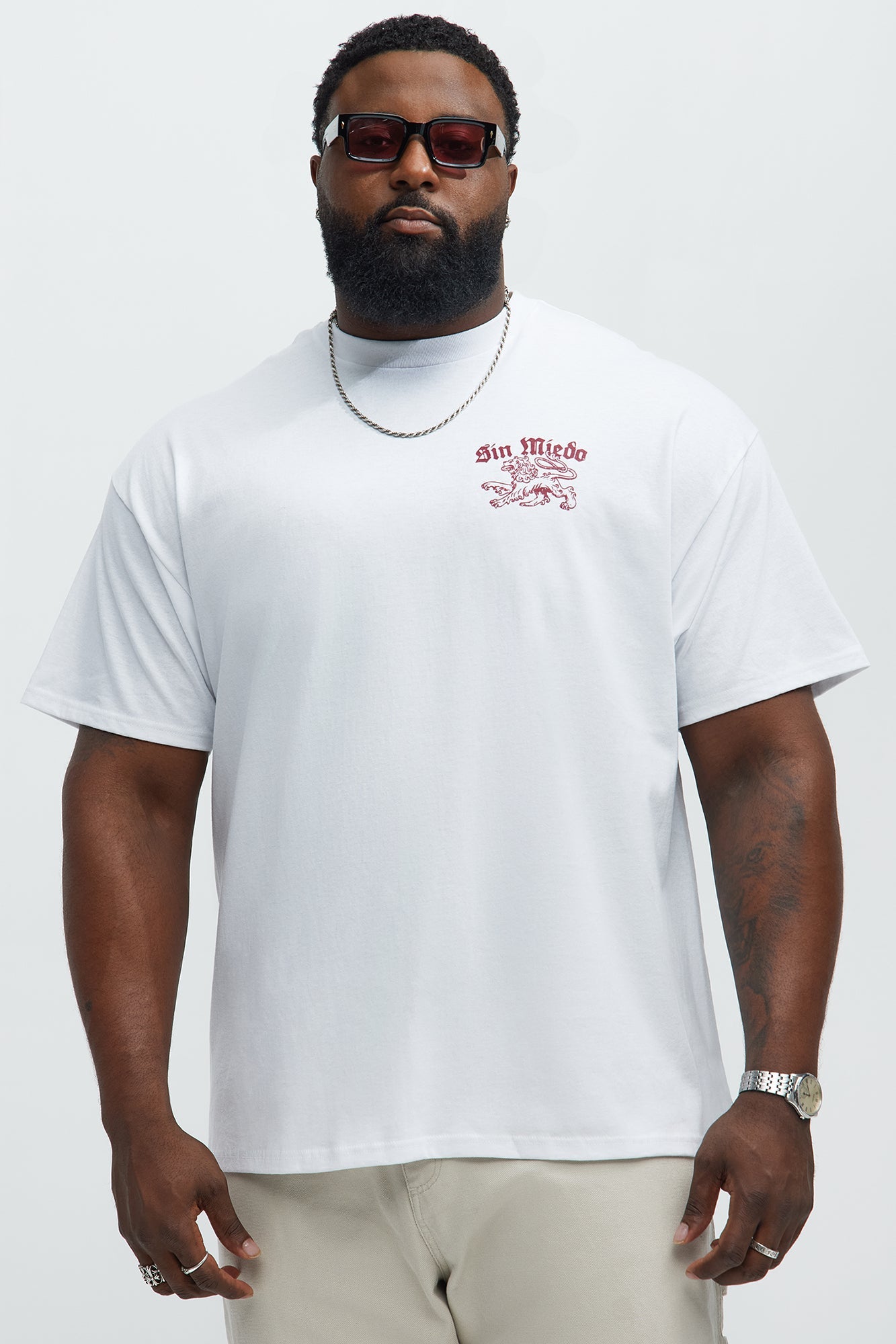 Sin Miedo Short Sleeve Tee - White