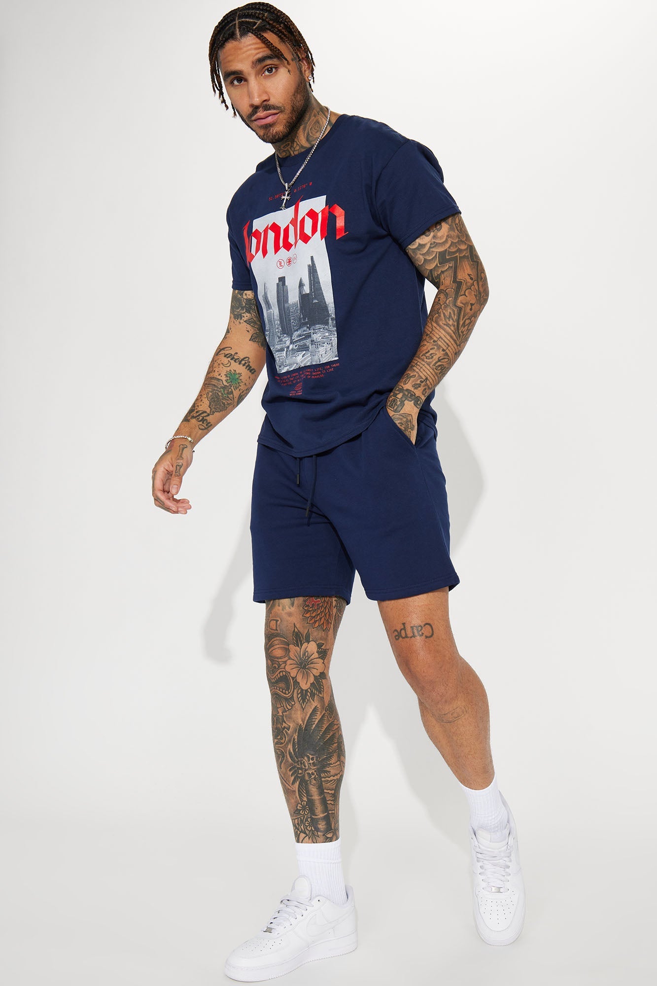 London Short Sleeve Tee - Navy