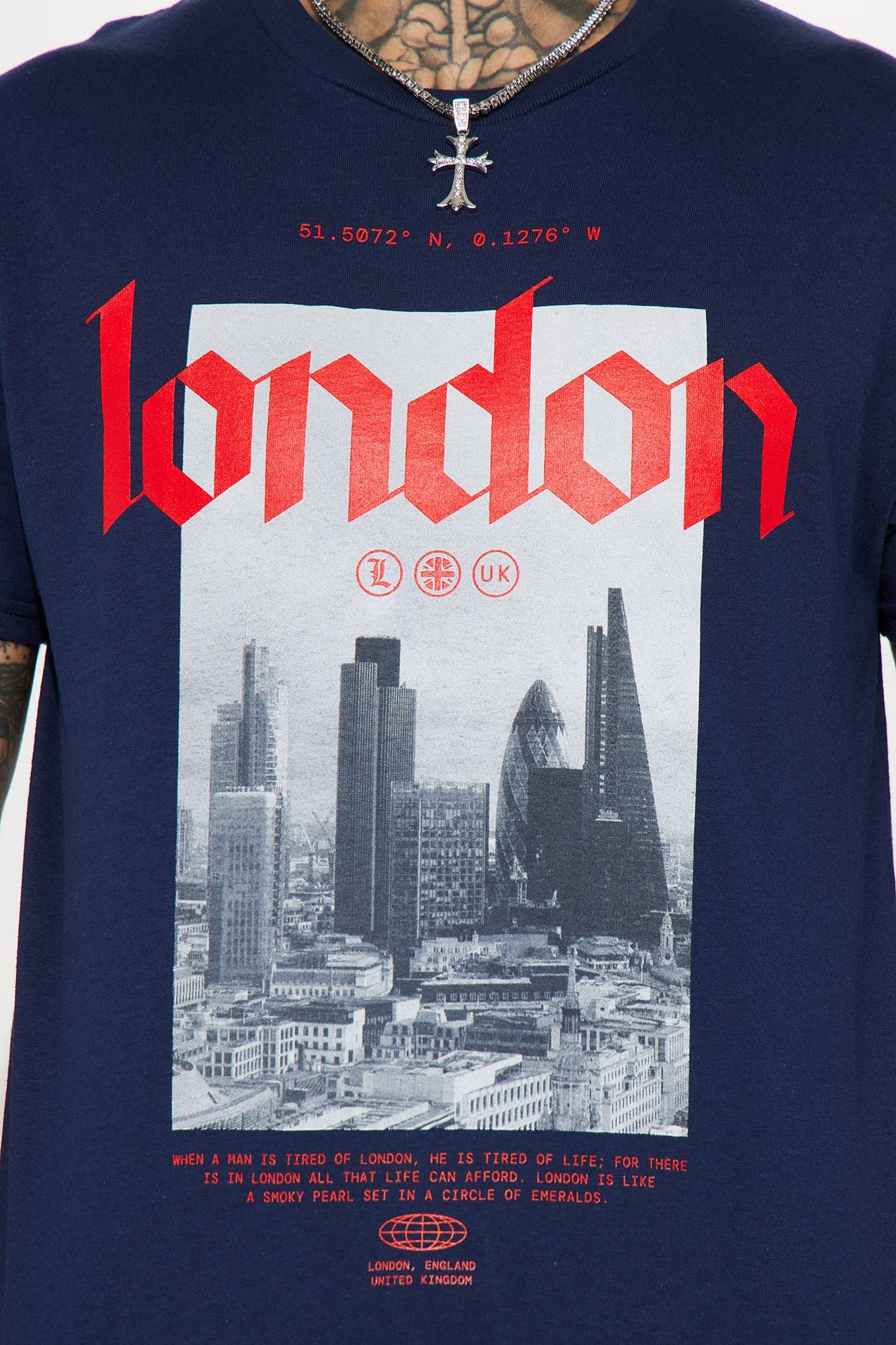 London Short Sleeve Tee - Navy