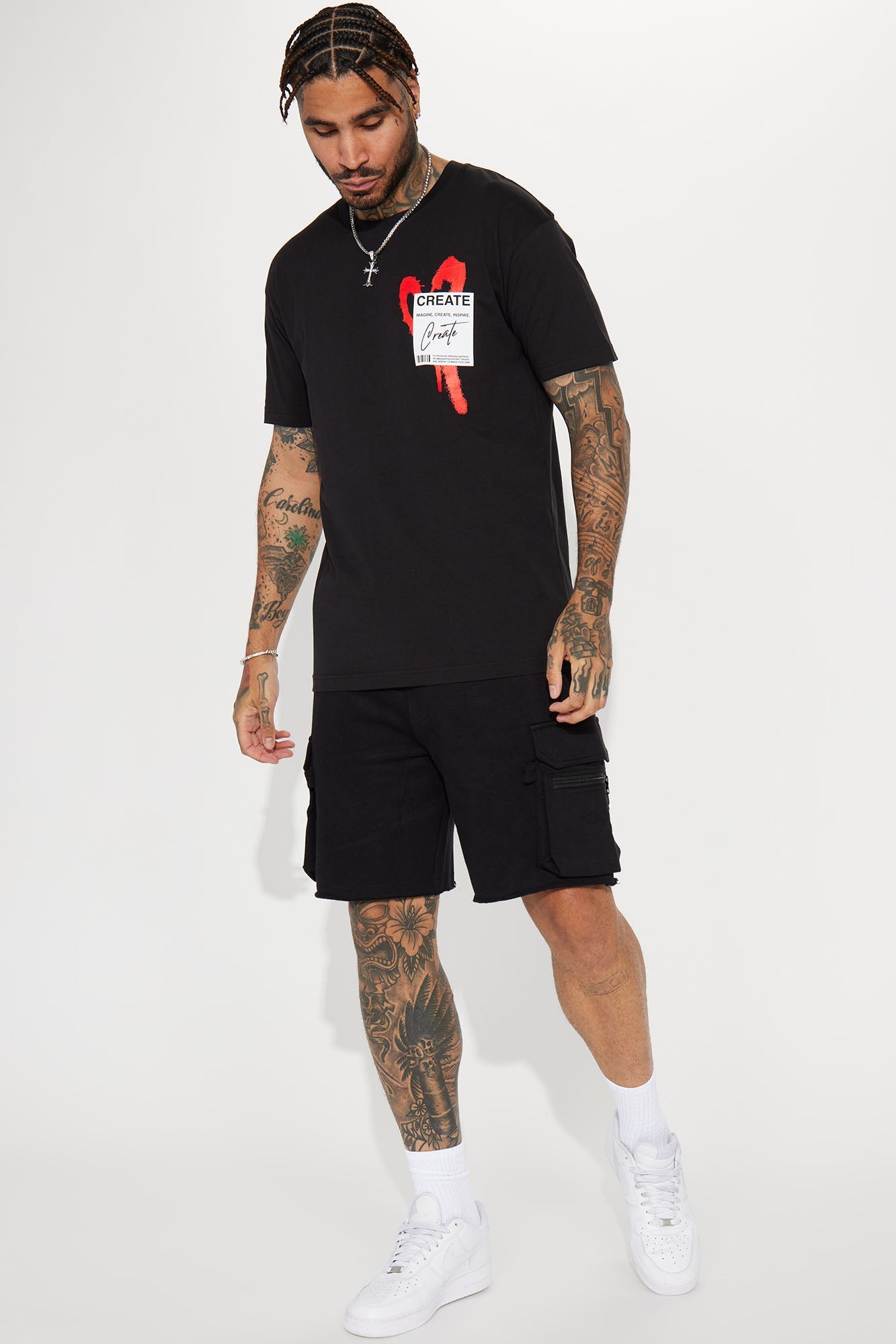 Create Love Short Sleeve Tee - Black