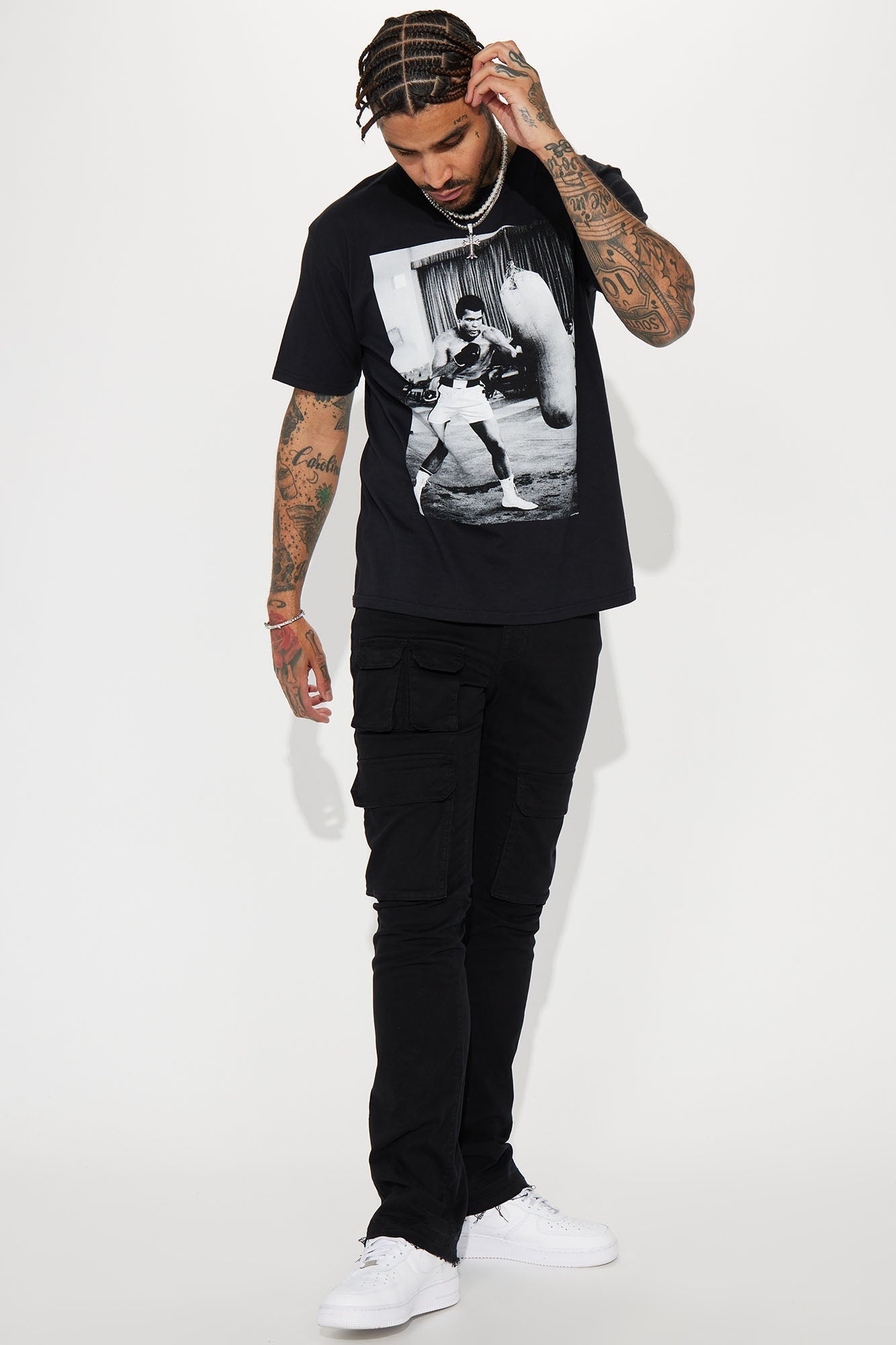 Ali Jab Cross Short Sleeve Tee - Black