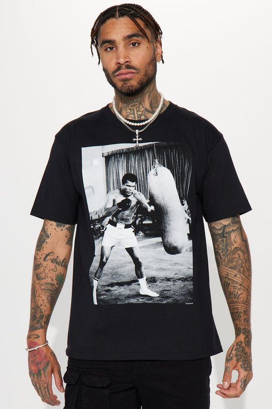 Ali Jab Cross Short Sleeve Tee - Black