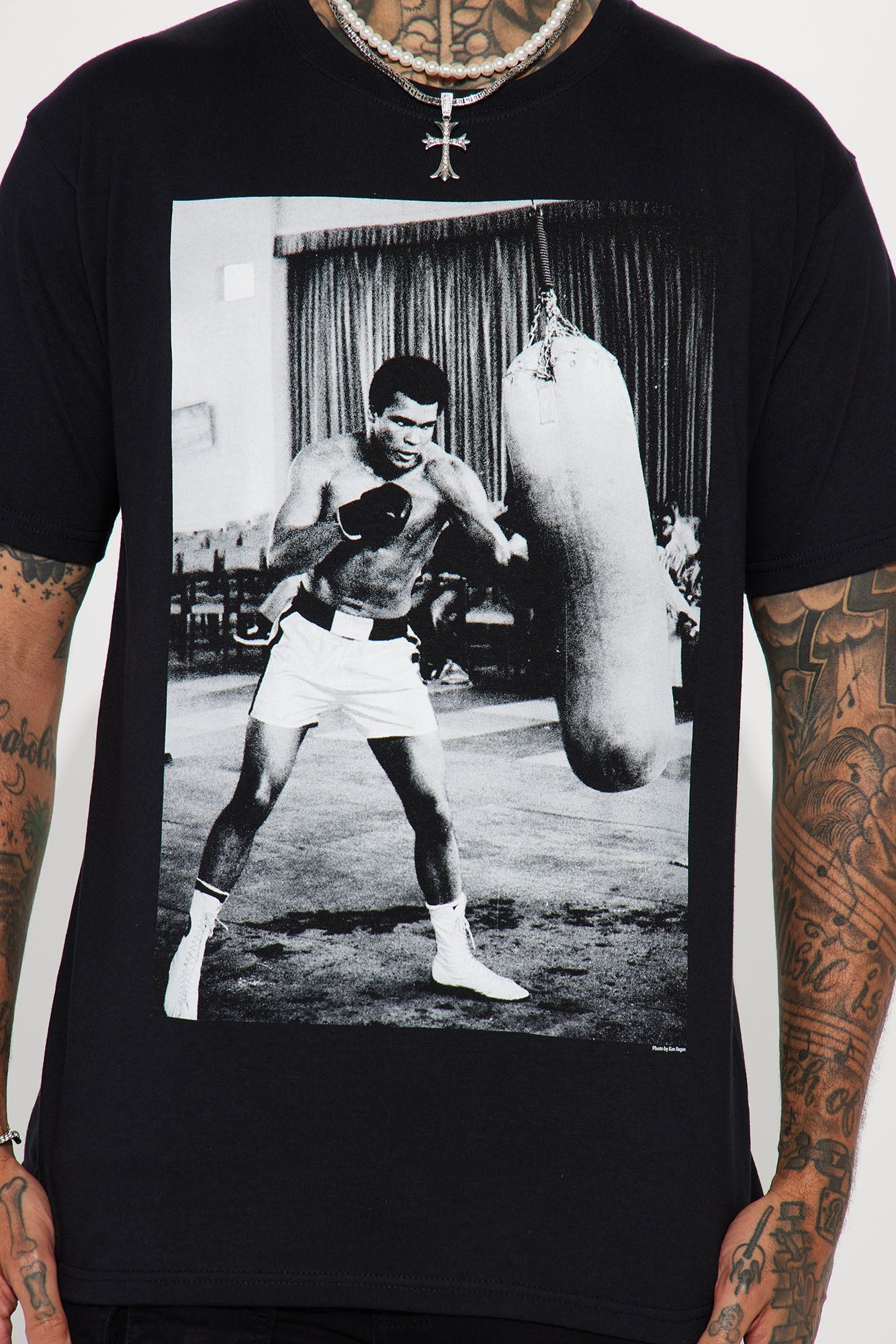 Ali Jab Cross Short Sleeve Tee - Black