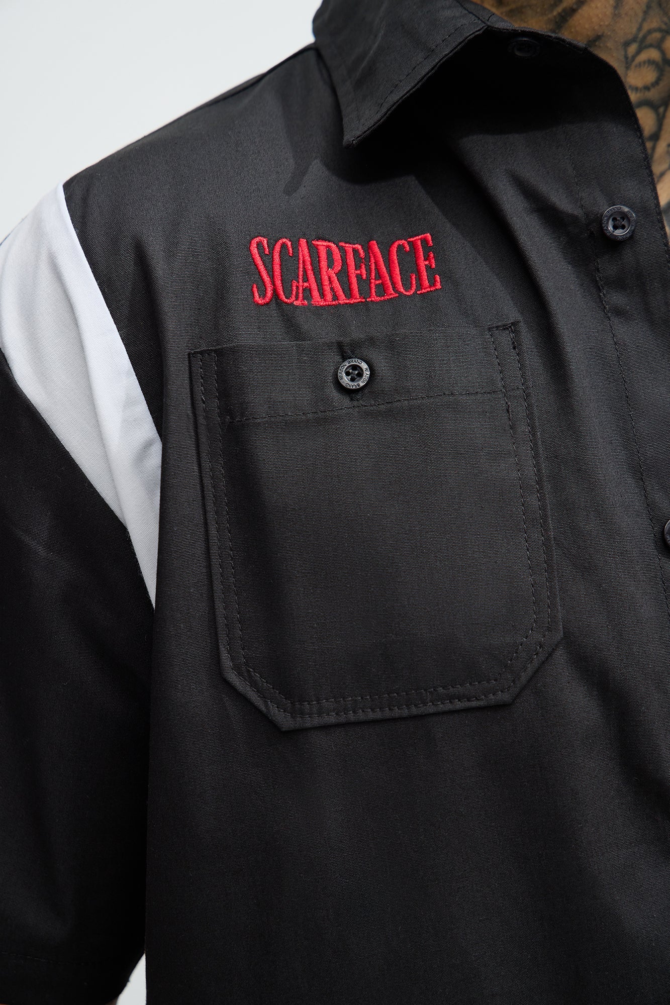 Scarface Tony Montana Mechanics Shirt - Black