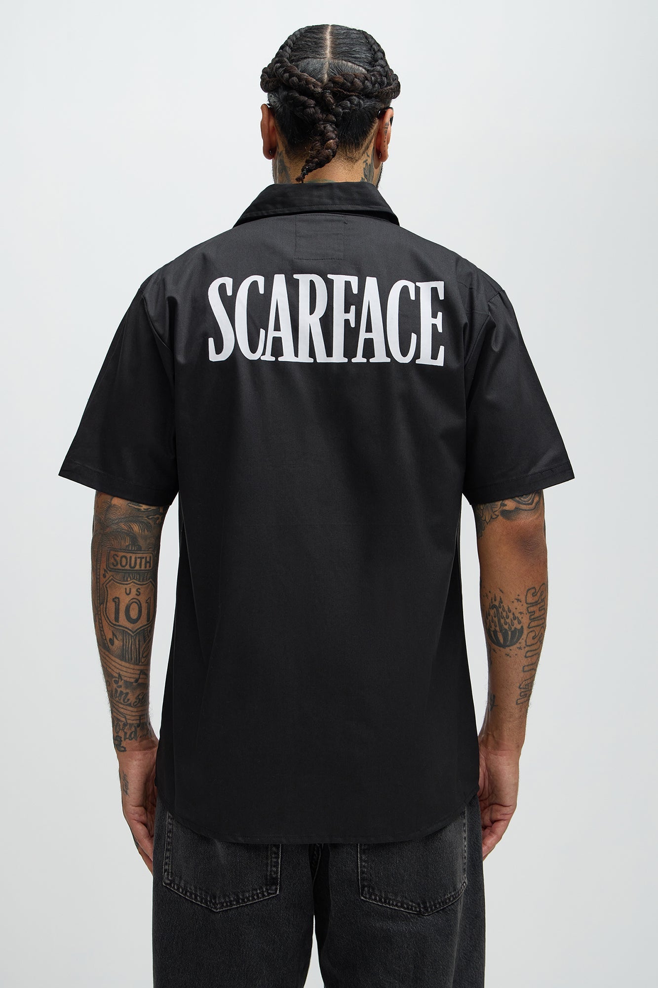 Scarface Tony Montana Mechanics Shirt - Black