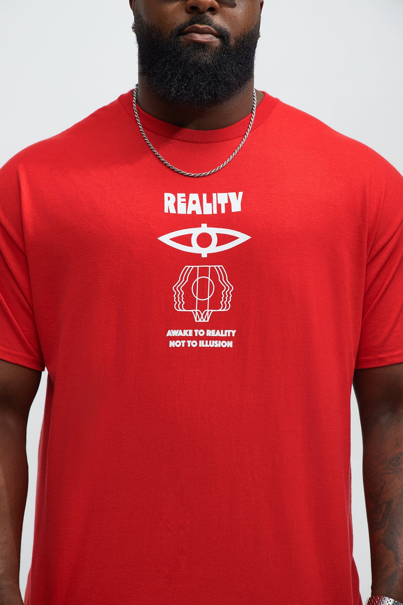 Reality Symbols Short Sleeve Tee - Red