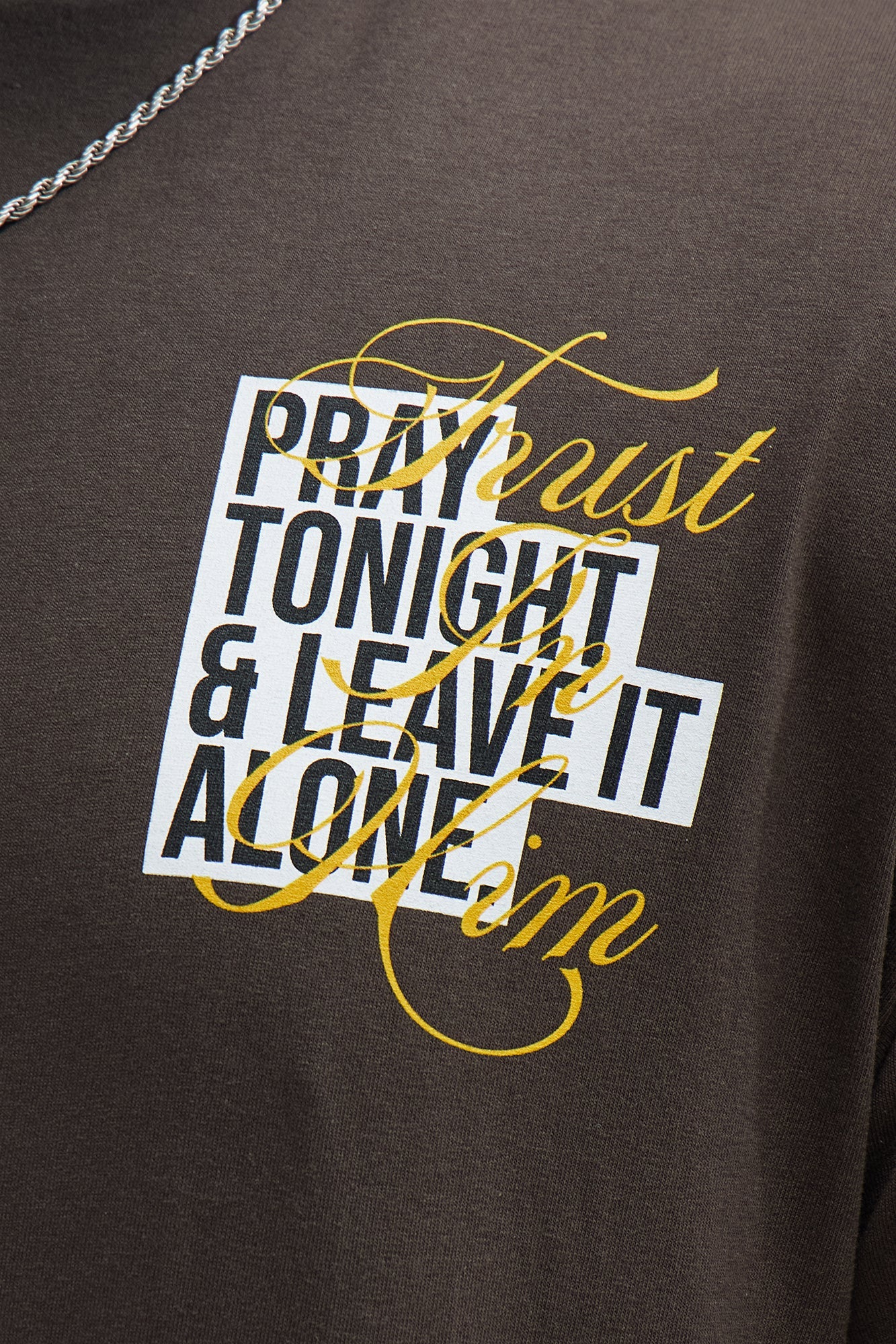 Trust In Him Short Sleeve Tee - Brown