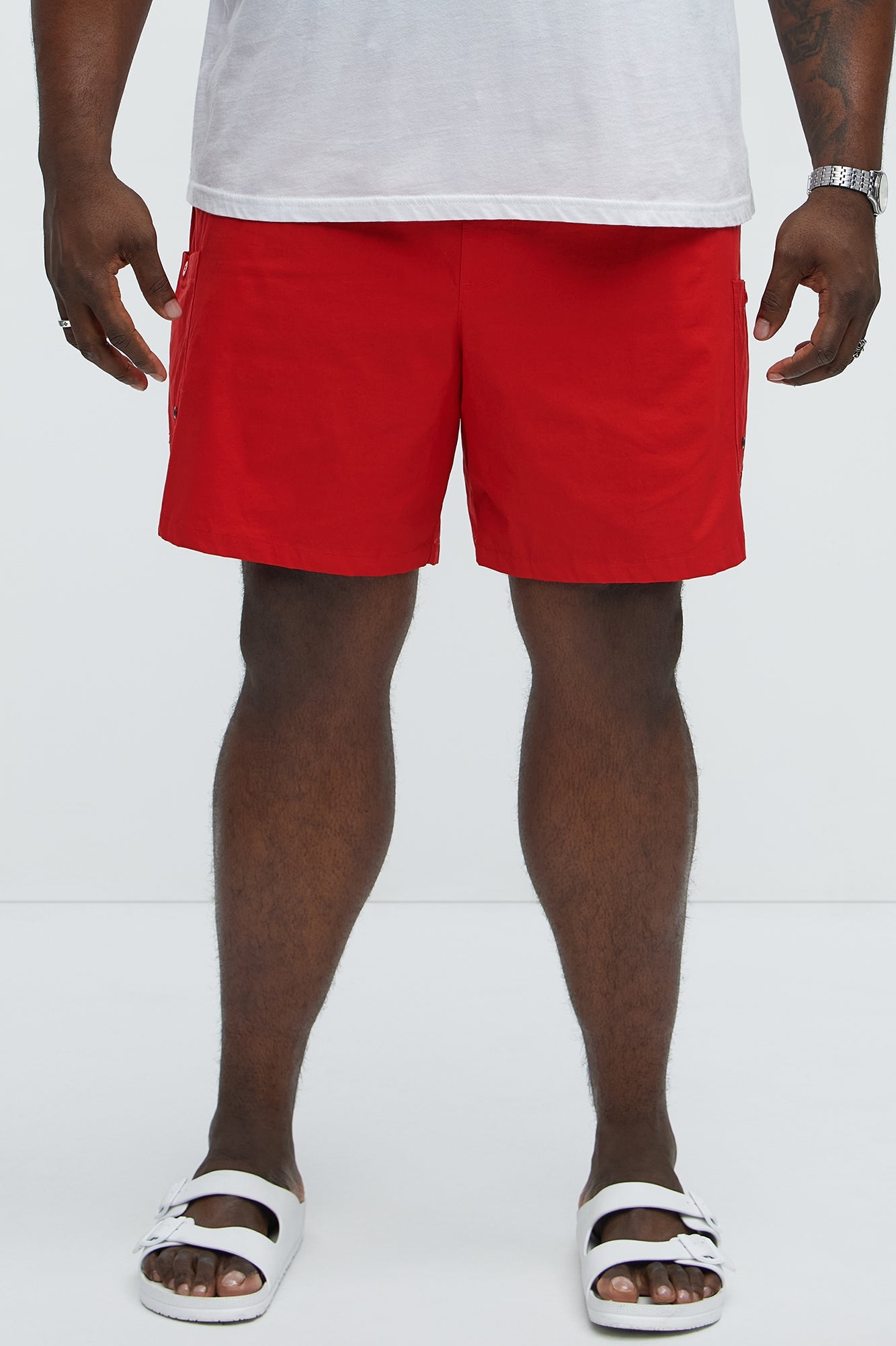 Fortified Pocket Swim Classic Trunk - Red
