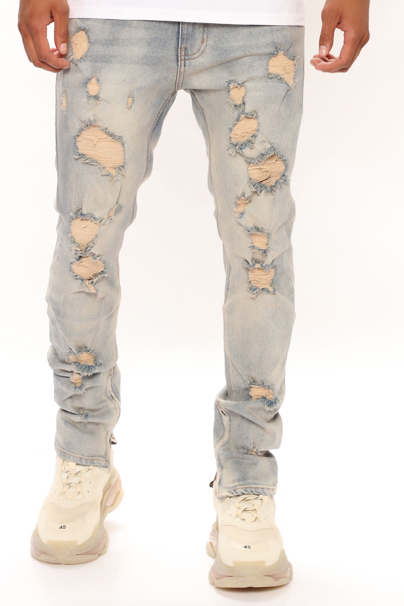 Stay Positive Skinny Jean - Light Blue Wash