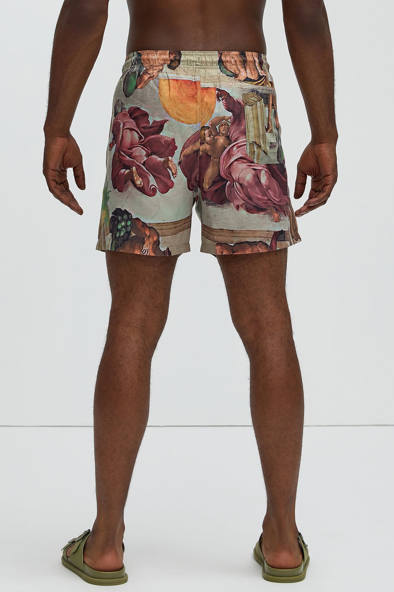 Michelangelo Art Swim Mid Trunk - Multi Color