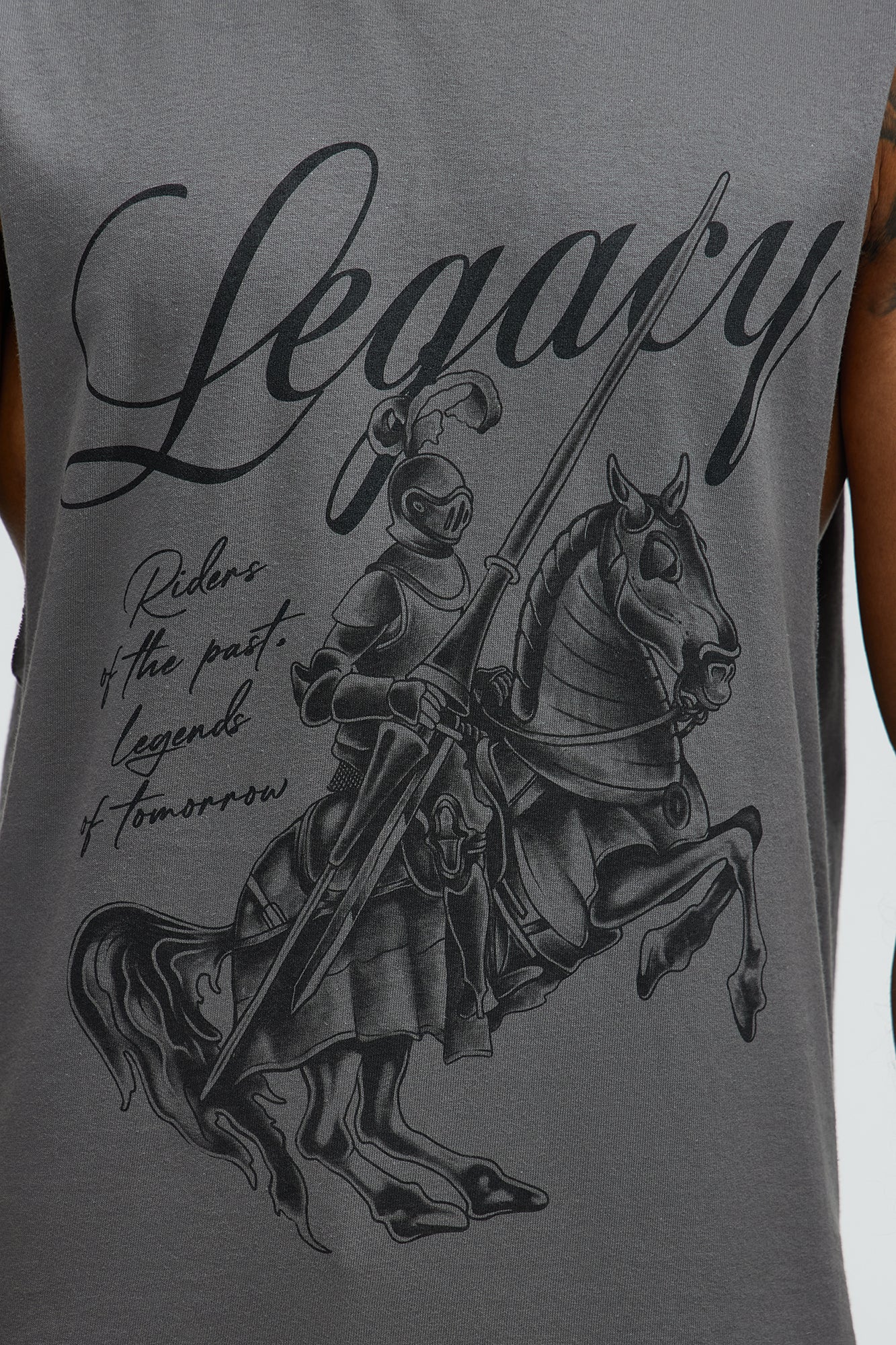 Legacy Muscle Tee - Charcoal