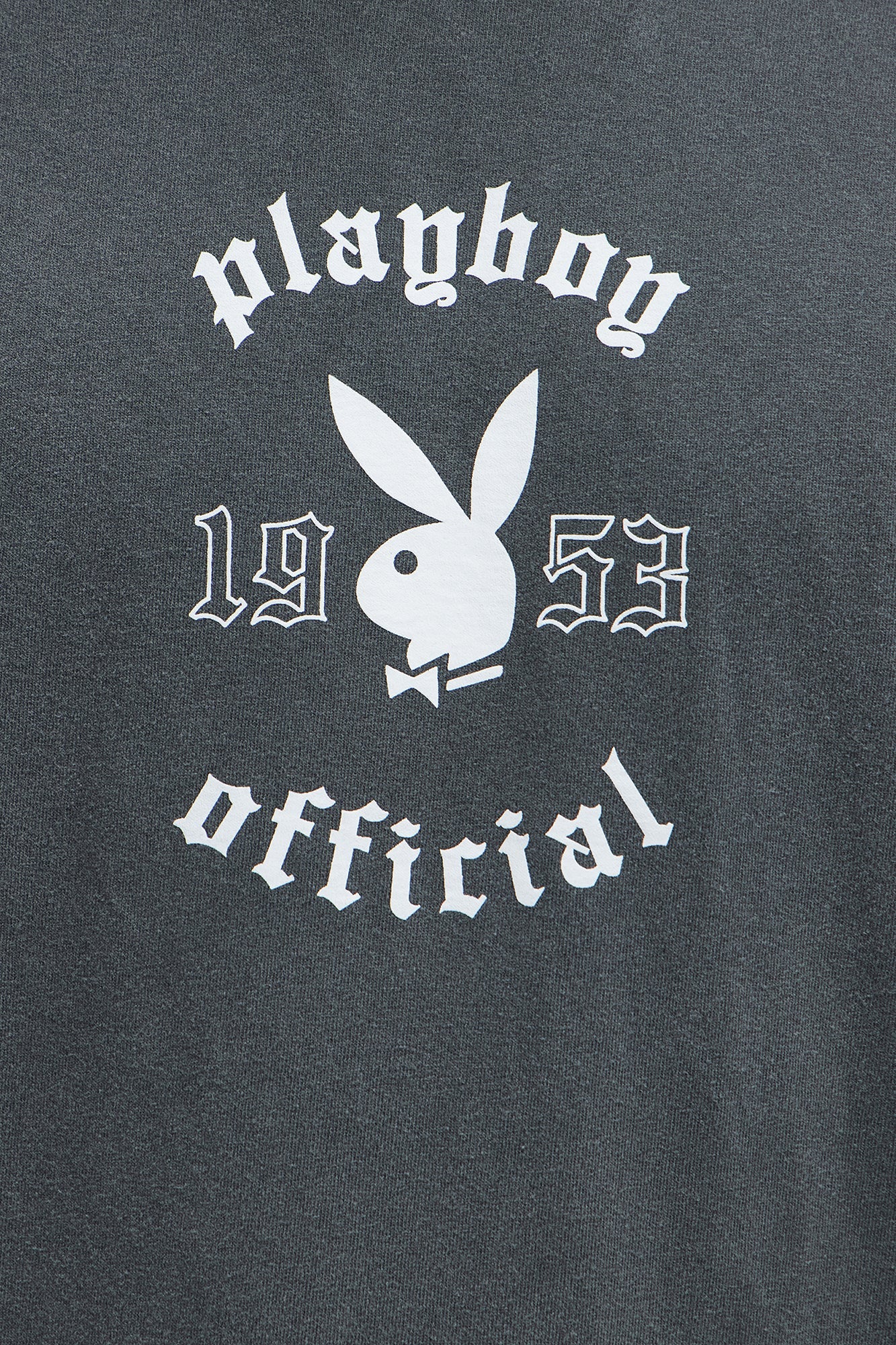 Playboy Official Pleasure Short Sleeve Tee - Charcoal