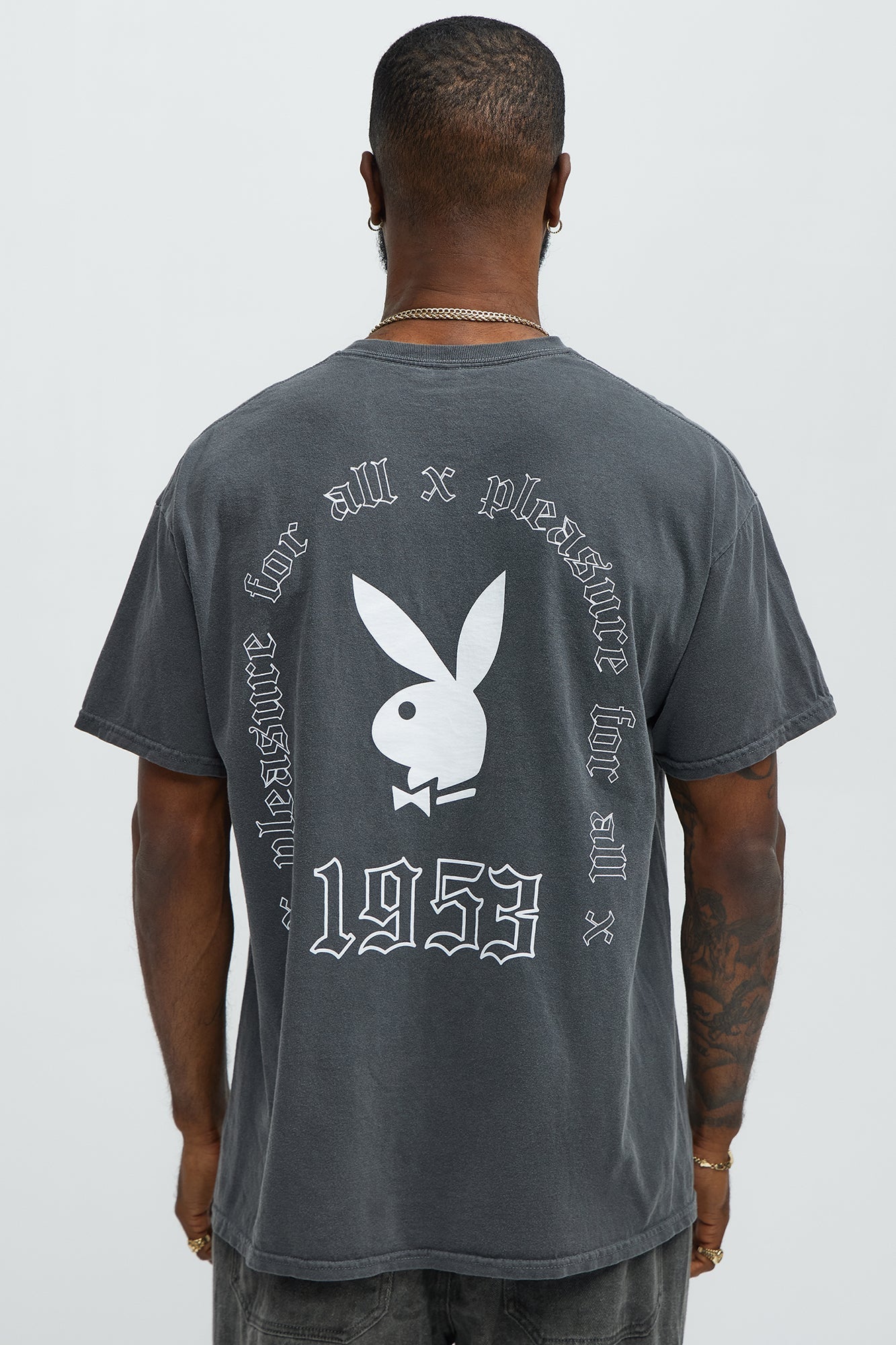 Playboy Official Pleasure Short Sleeve Tee - Charcoal