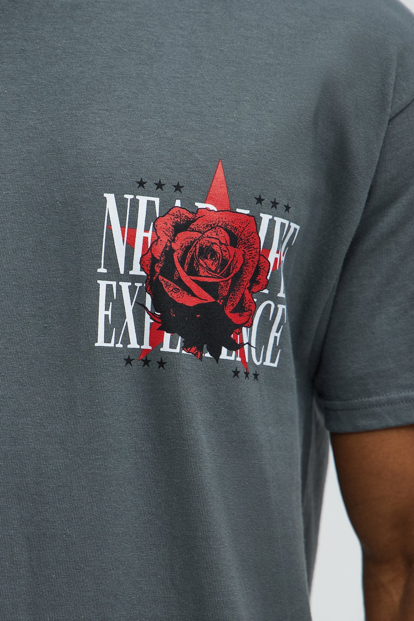 Clinging To Power Short Sleeve Tee - Grey