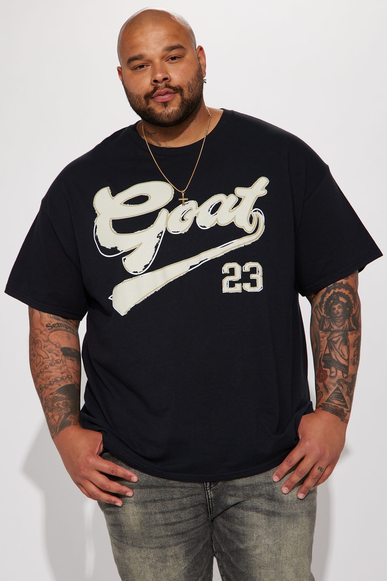 Baseball Goat Short Sleeve Tee - Black