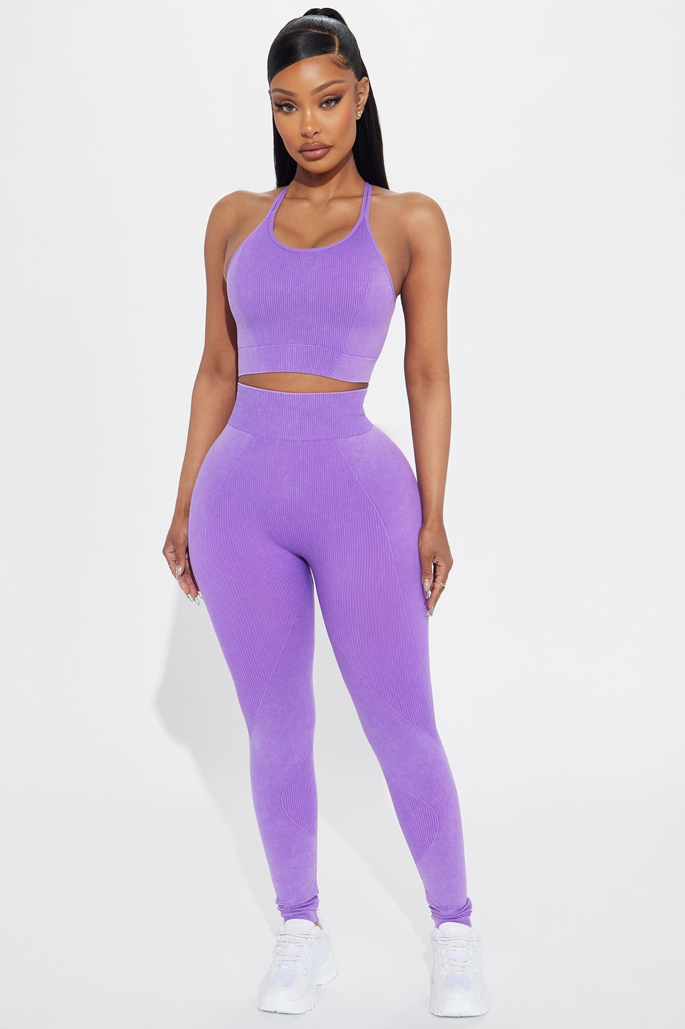 Stretch It Out Active Sports Bra - Lavender