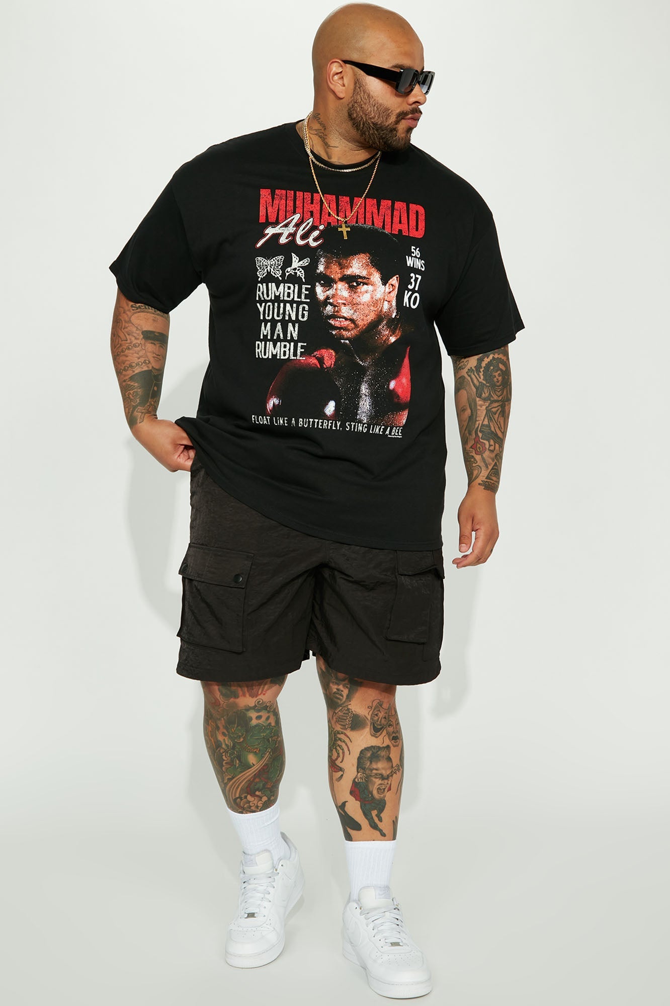 Muhammad Ali Rumble Short Sleeve Tee - Black