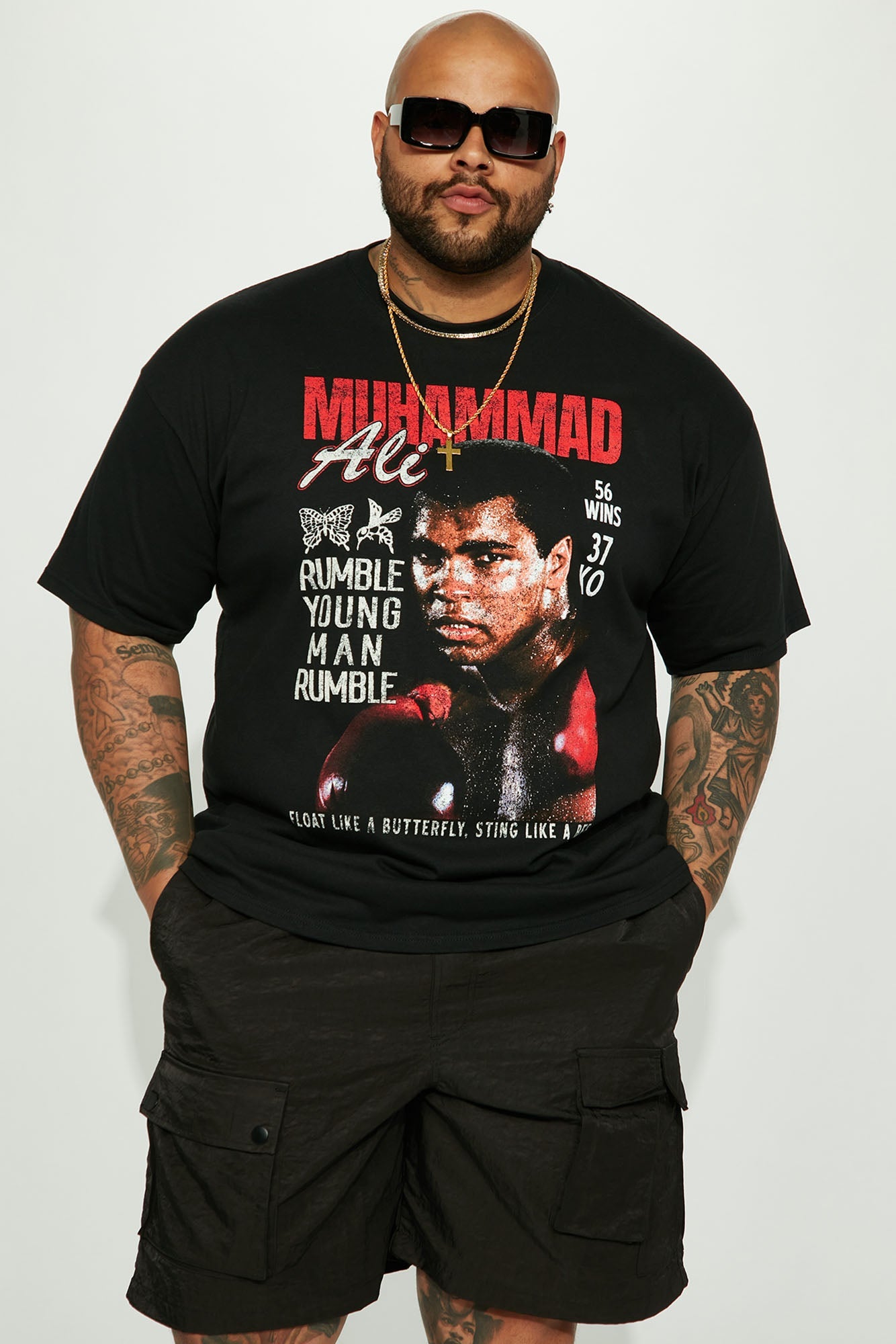 Muhammad Ali Rumble Short Sleeve Tee - Black