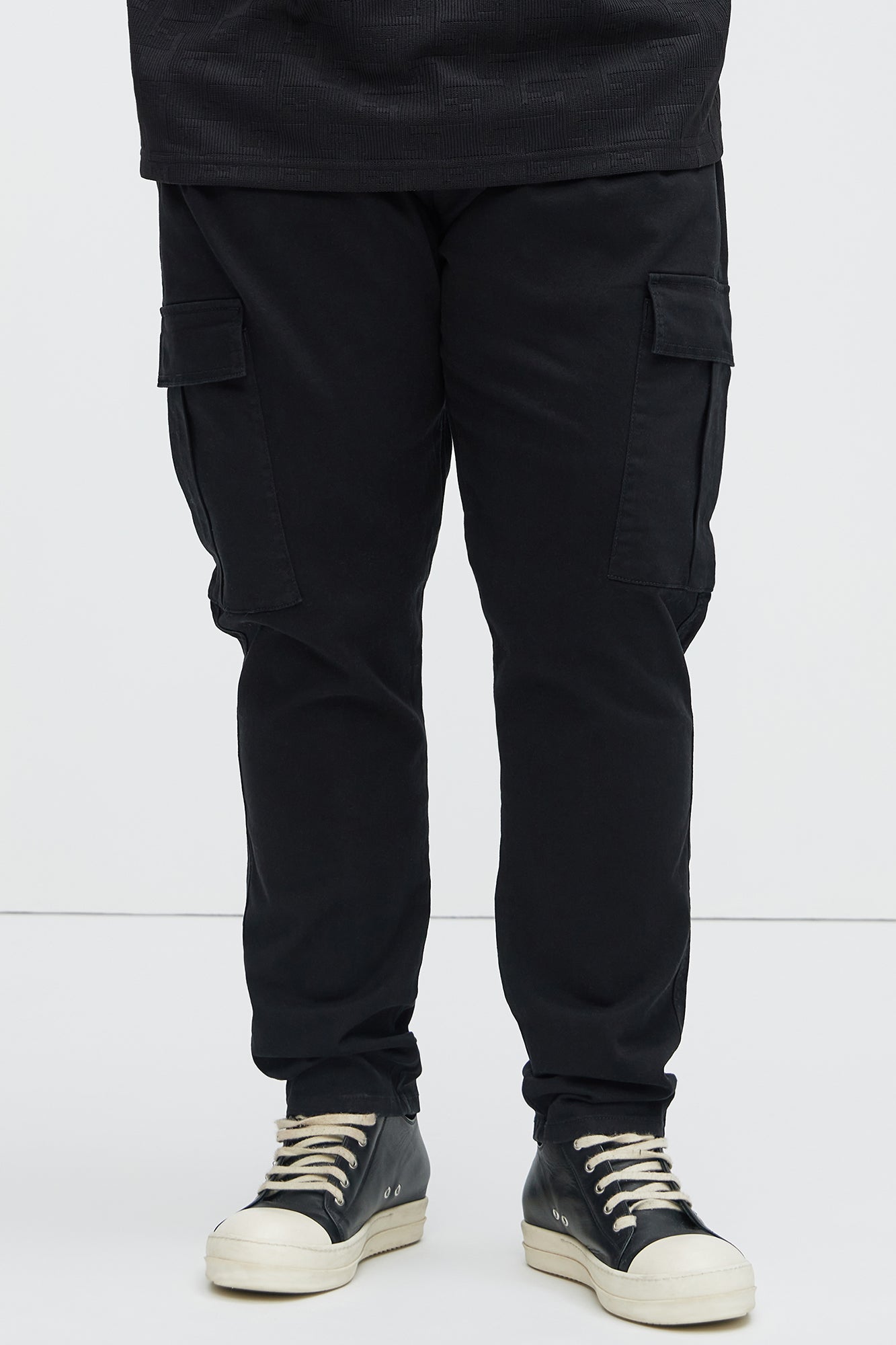 Kyle Slim Cargo Pants - Black