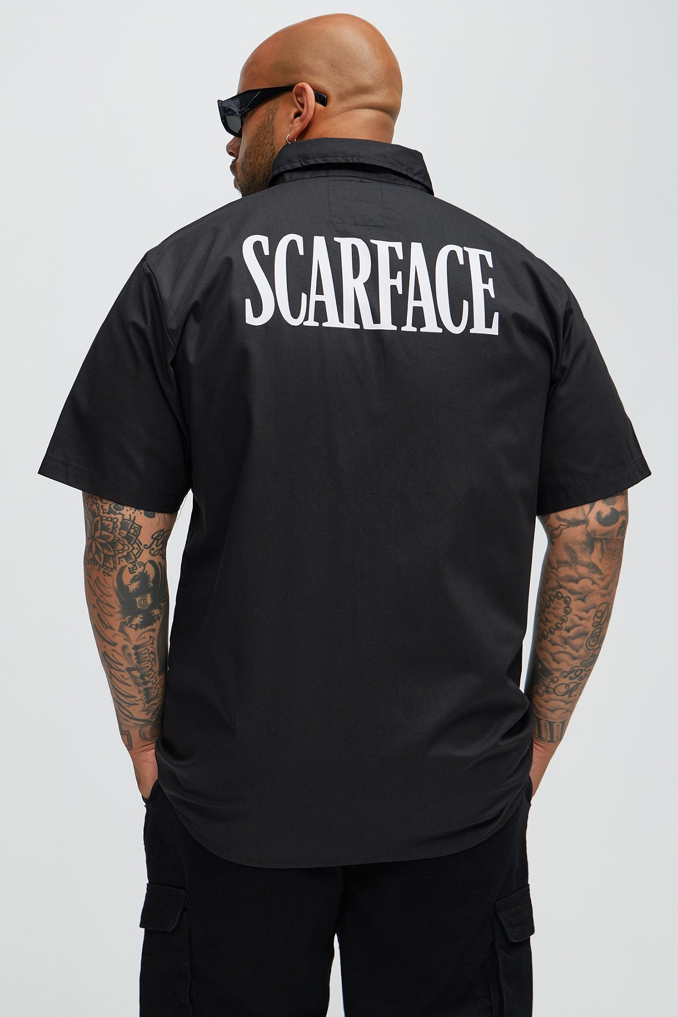 Scarface Tony Montana Mechanics Shirt - Black