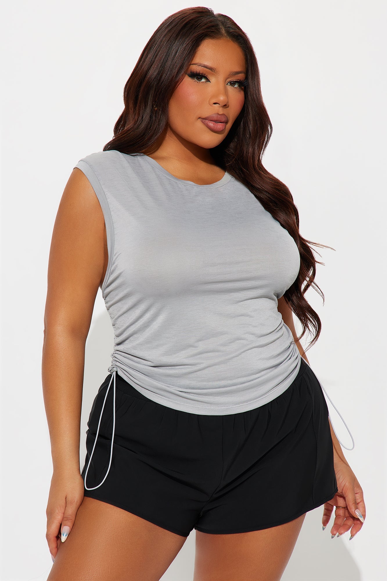 Everyday Active Slub Tank - Heather Grey