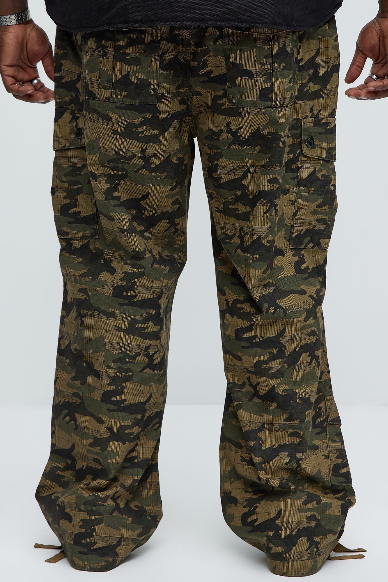Not On Sight Cargo Baggy Pants - Camouflage