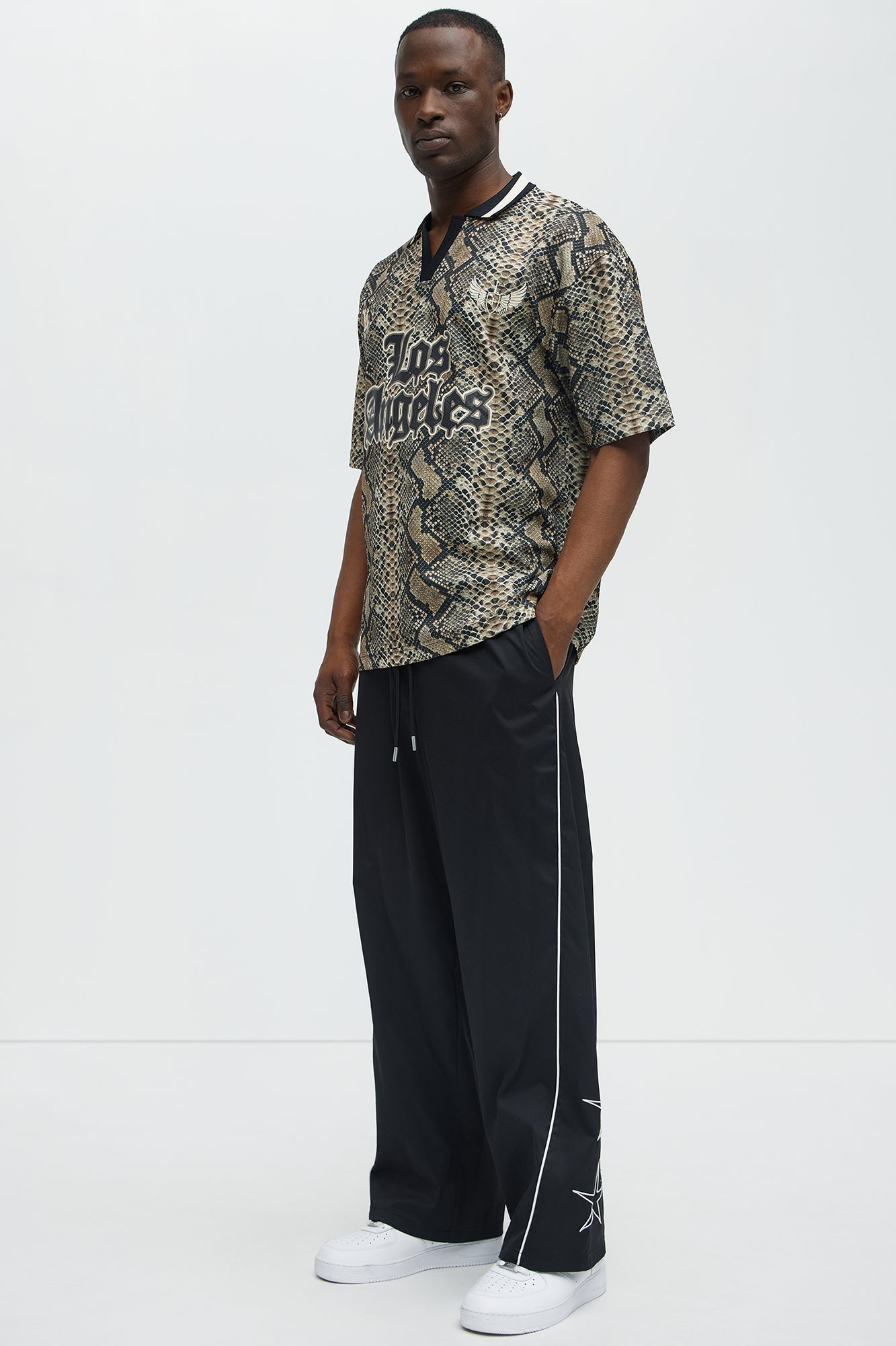 Star Boi Baggy Pants - Black