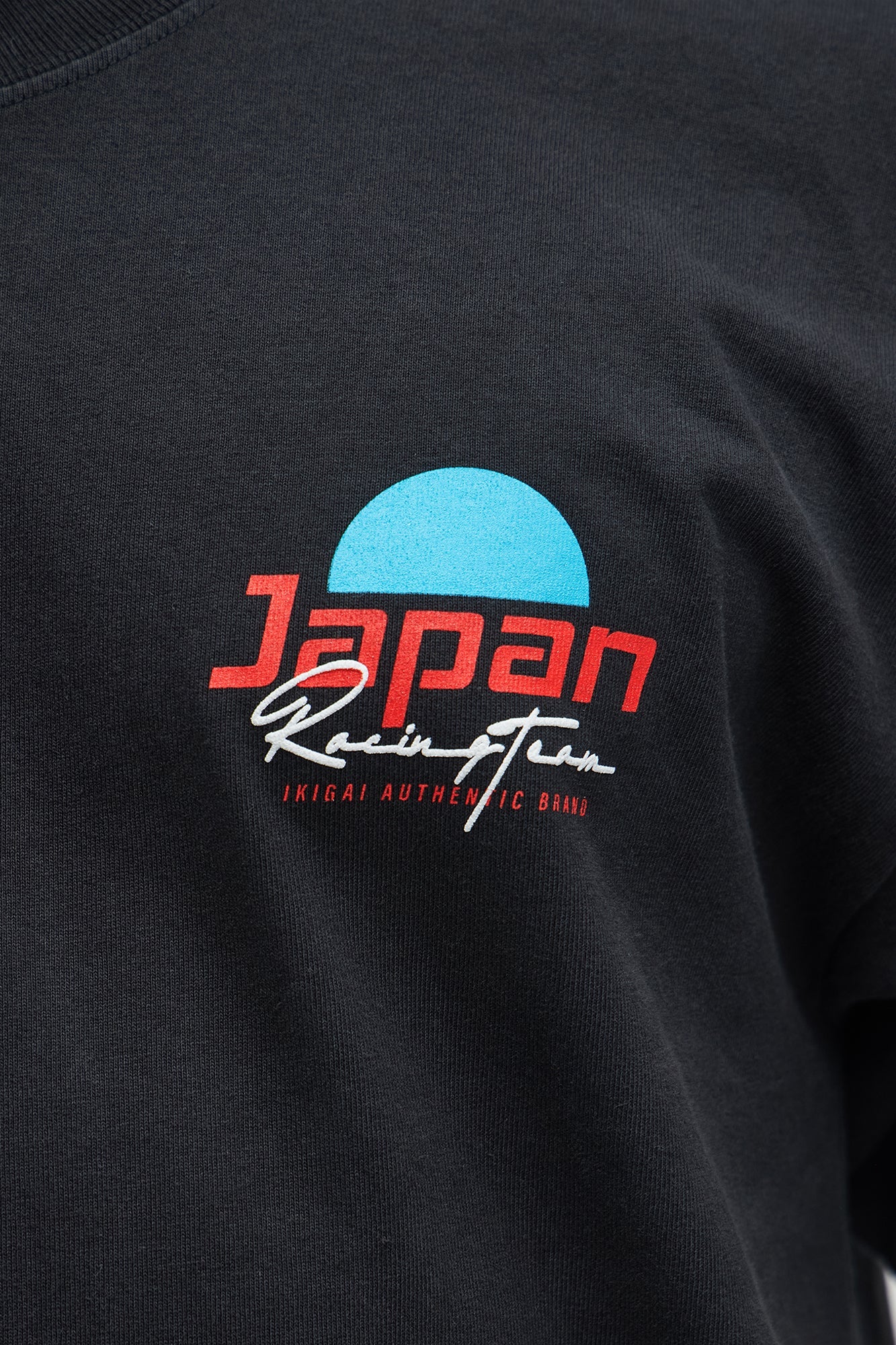 Japan Racing Team Oversized Short Sleeve Tee - Black