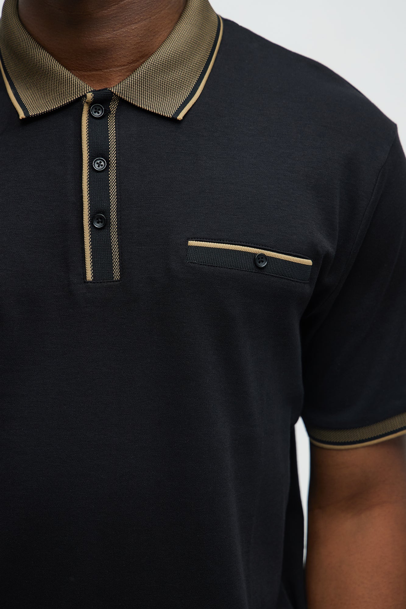 Classy Short Sleeve Polo - Black