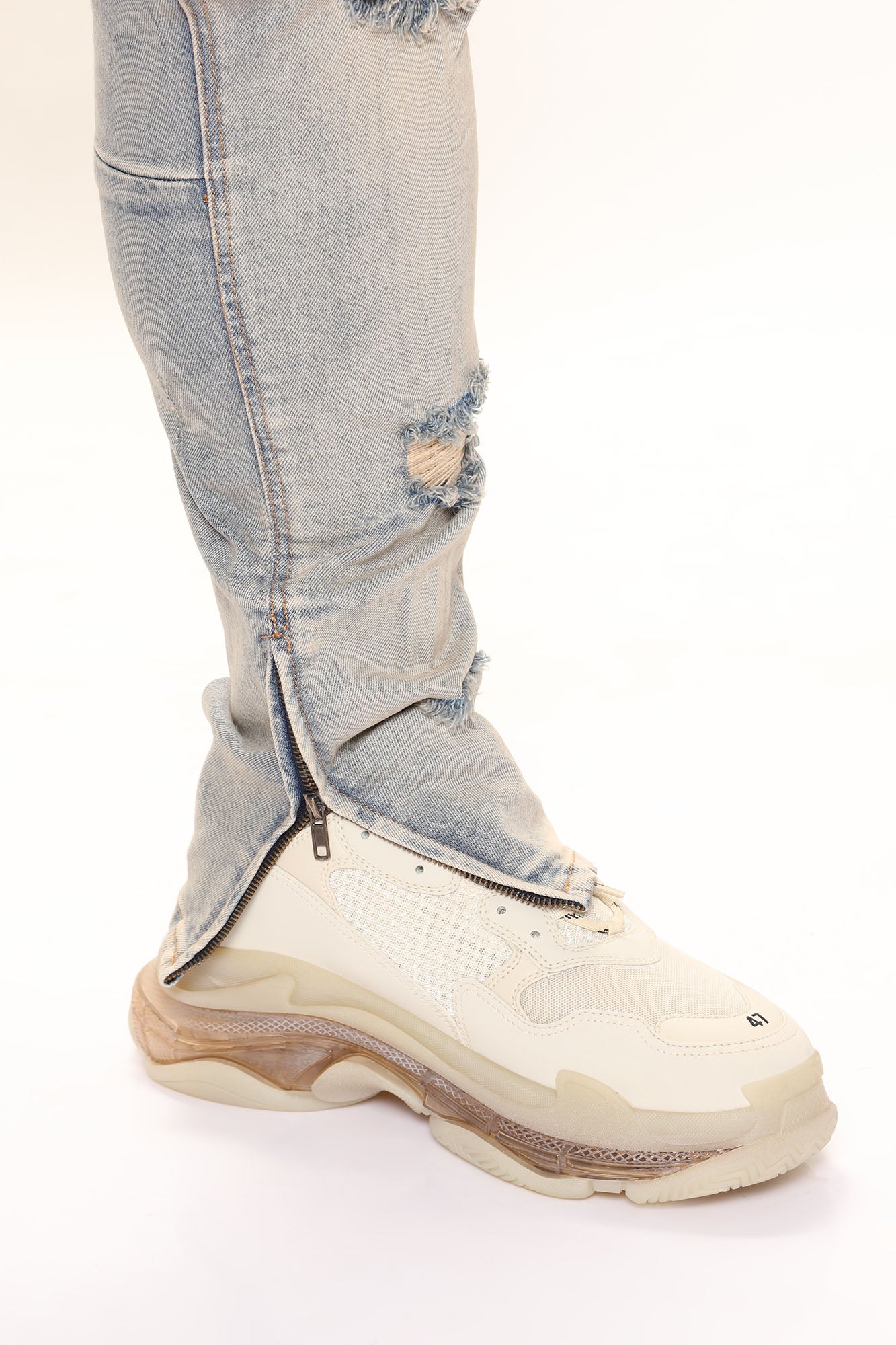 Stay Positive Skinny Jean - Light Blue Wash