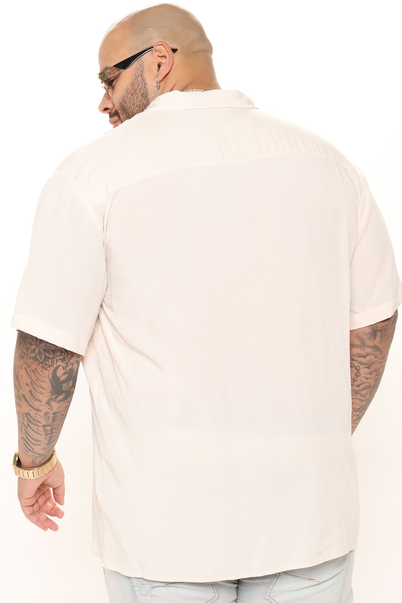 Dawson Relaxed Short Sleeve Cuban Collar Shirt - OffWhite