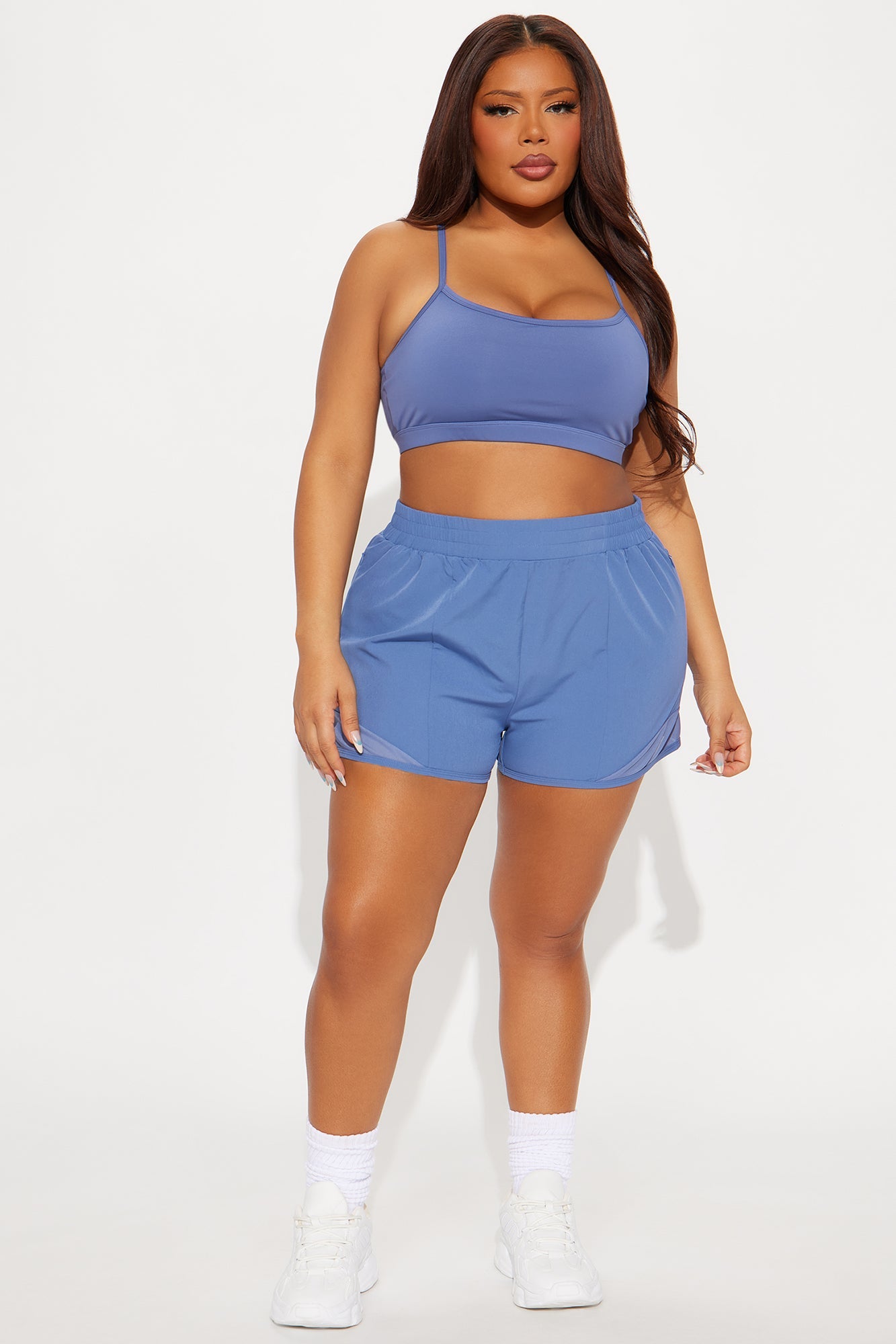 Outer Glow Elevate Sports Bra - Slate Blue
