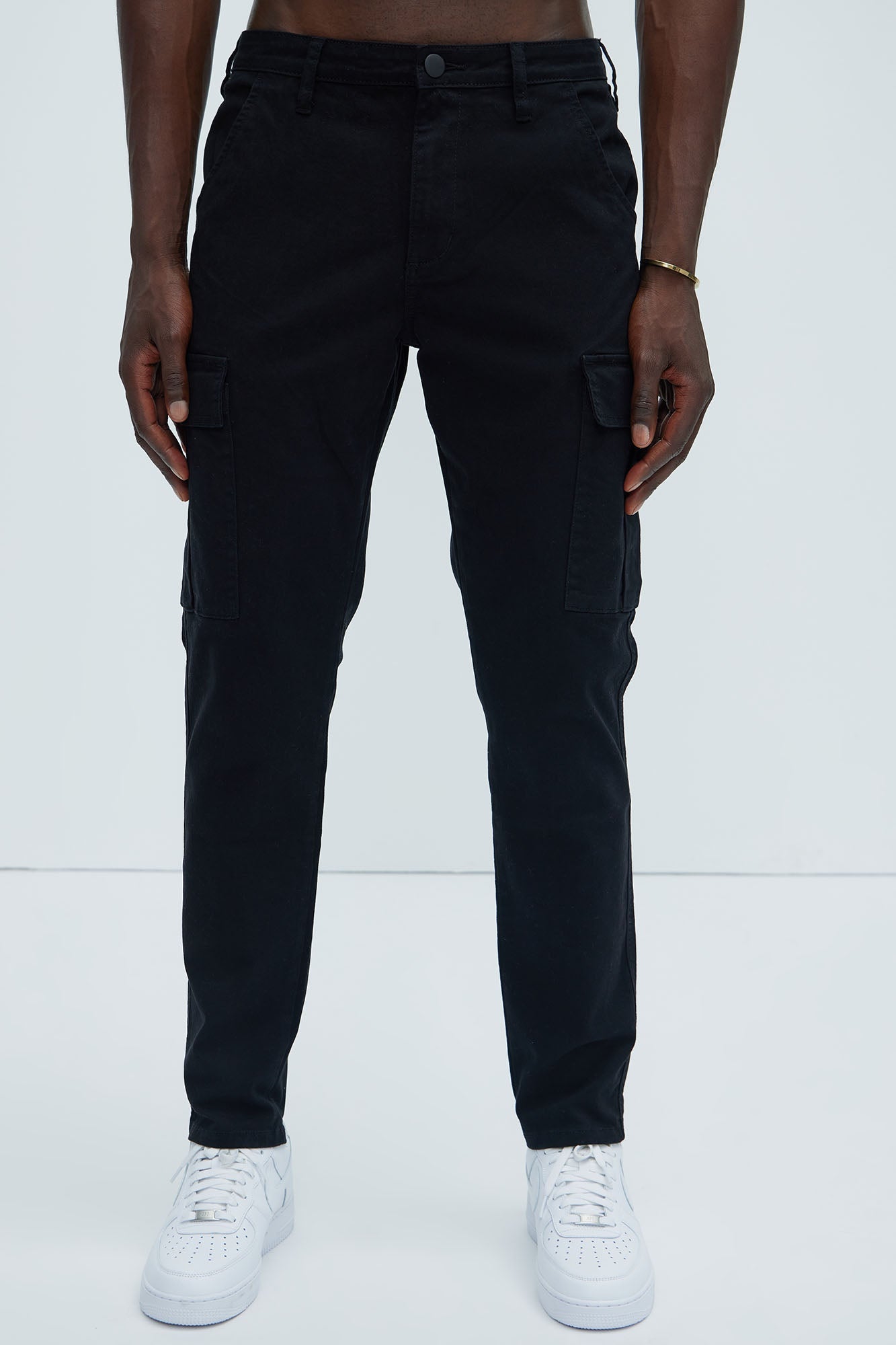 Kyle Slim Cargo Pants - Black