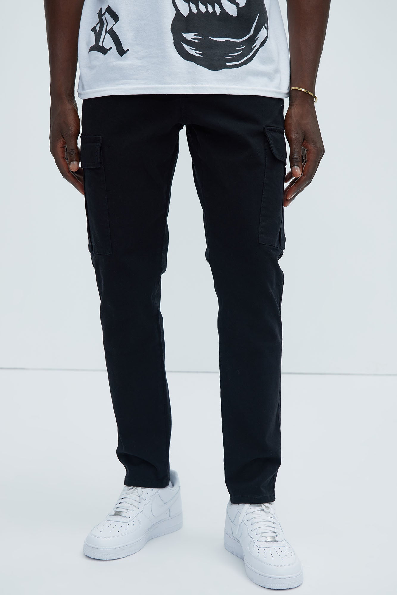 Kyle Slim Cargo Pants - Black