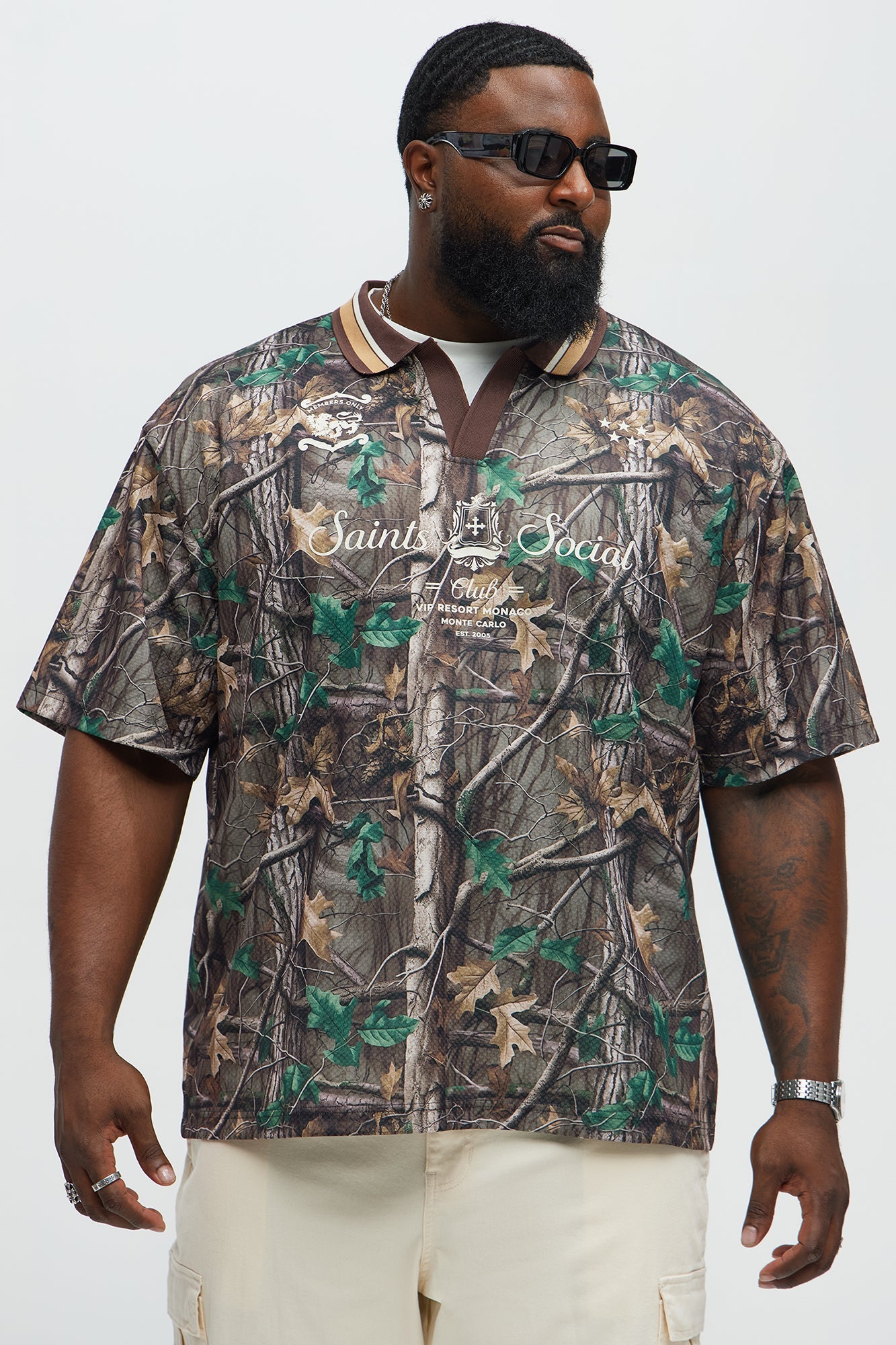 Camo Saints Short Sleeve Soccer Jersey - Camouflage