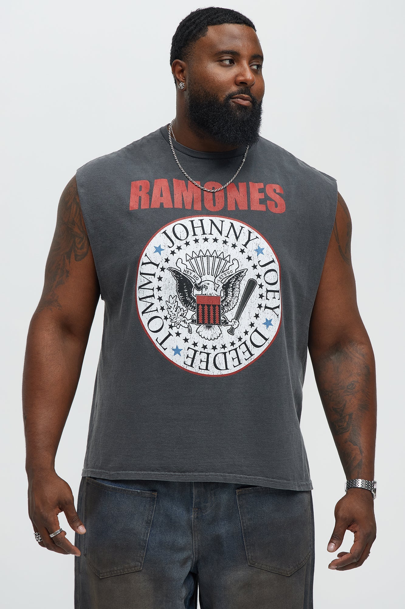 Hey Ho Ramones Muscle Tank - Black