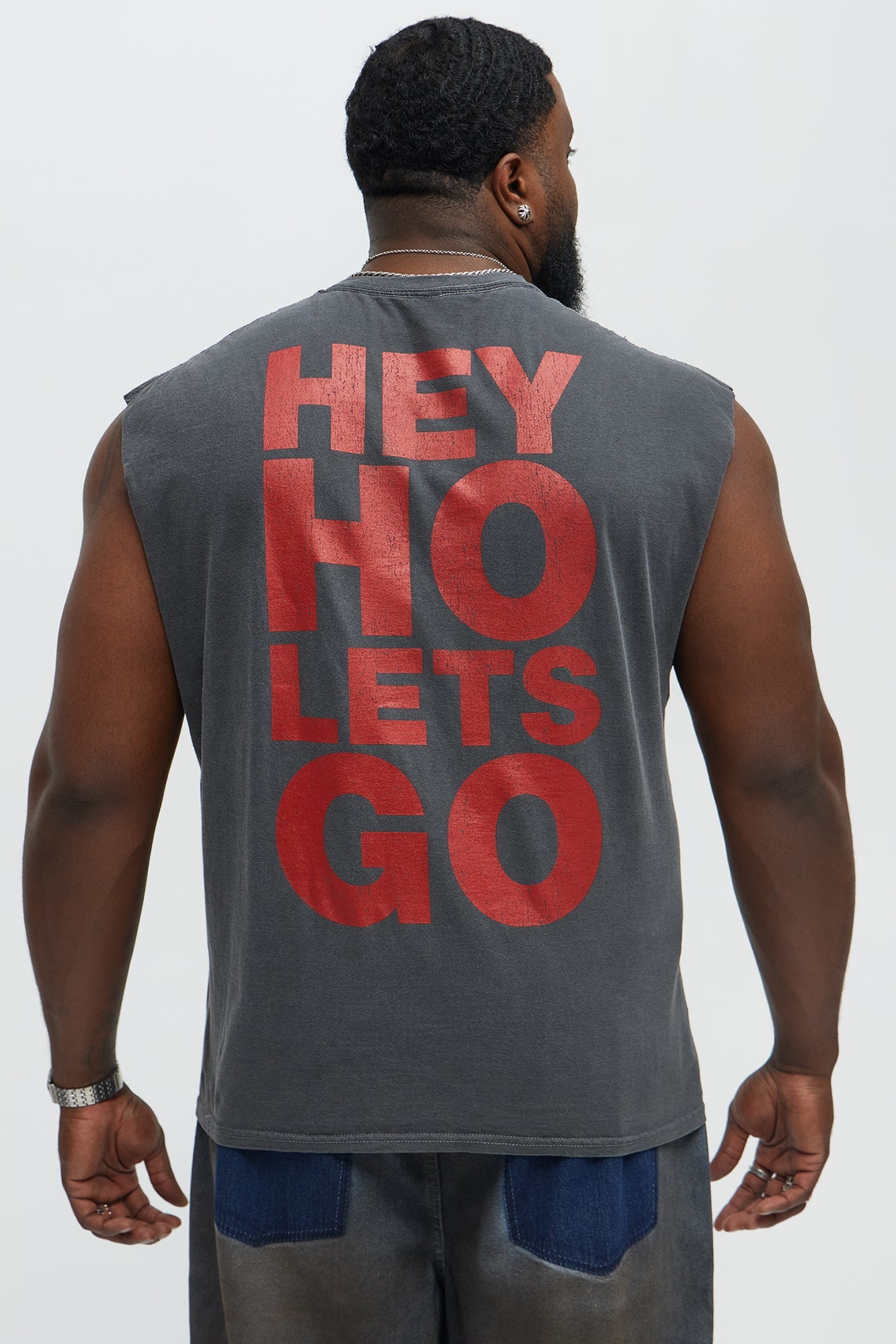 Hey Ho Ramones Muscle Tank - Black