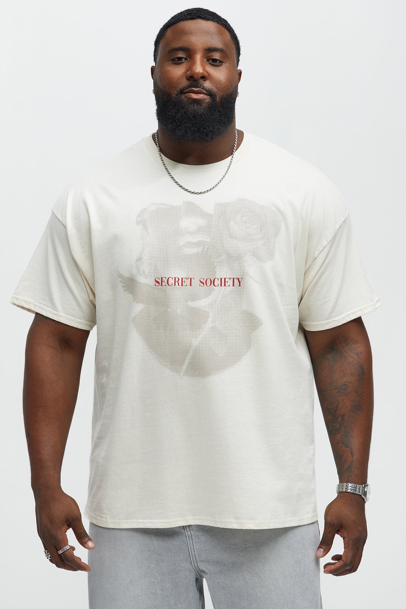 Secret Society Short Sleeve Tee - Natural