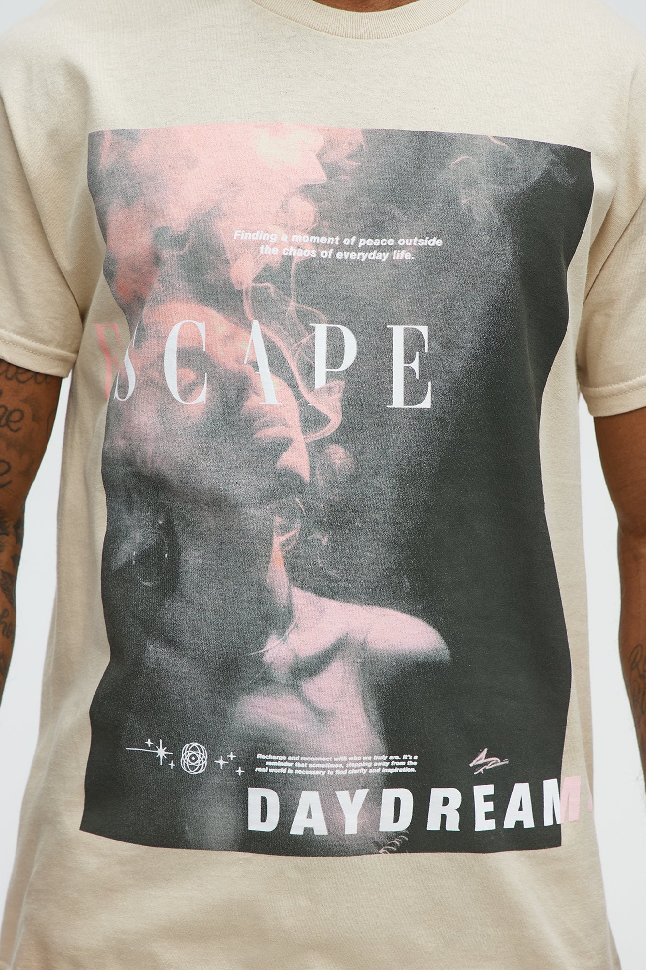Escape Daydreams Short Sleeve Tee - Sand
