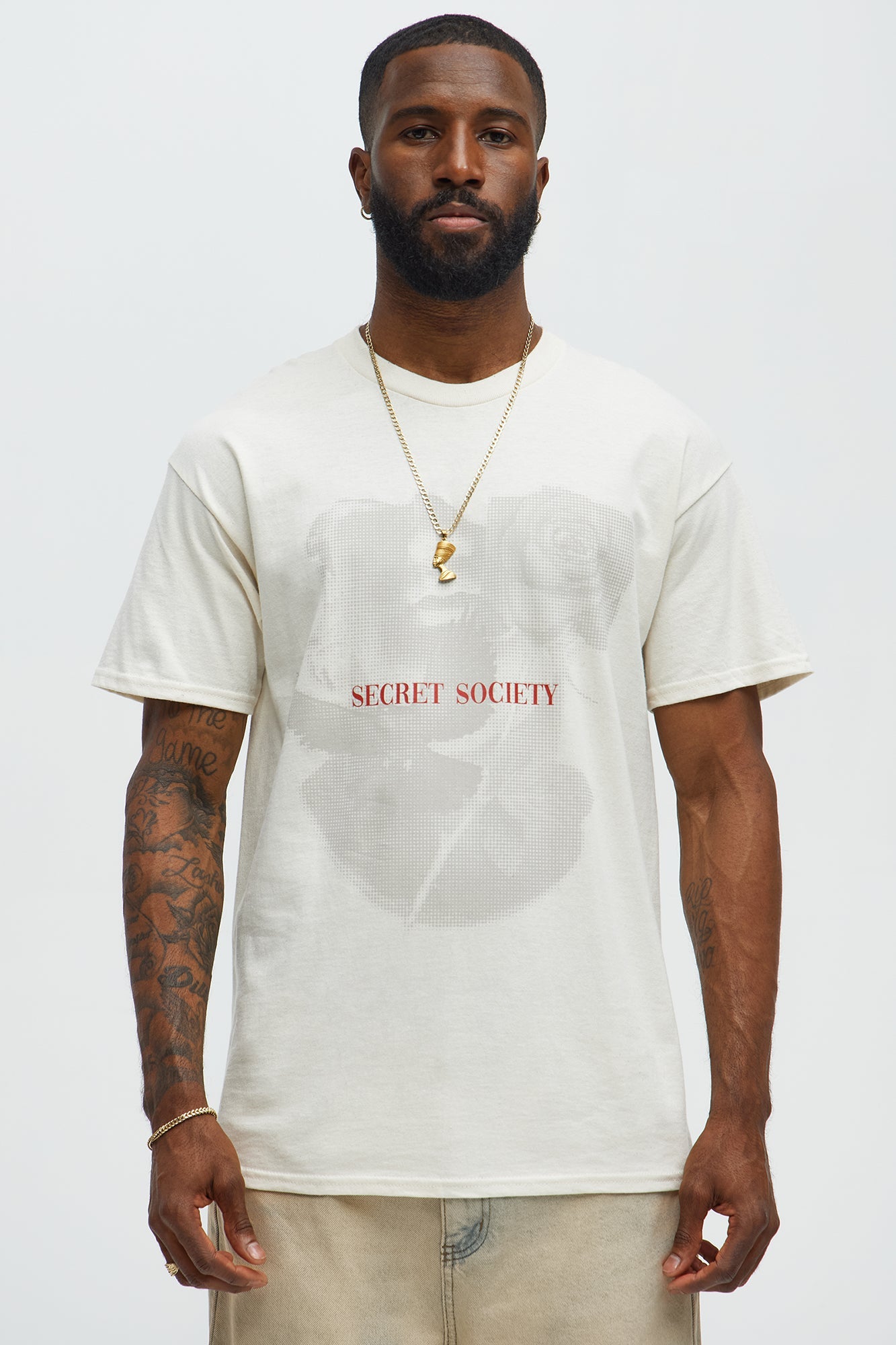 Secret Society Short Sleeve Tee - Natural
