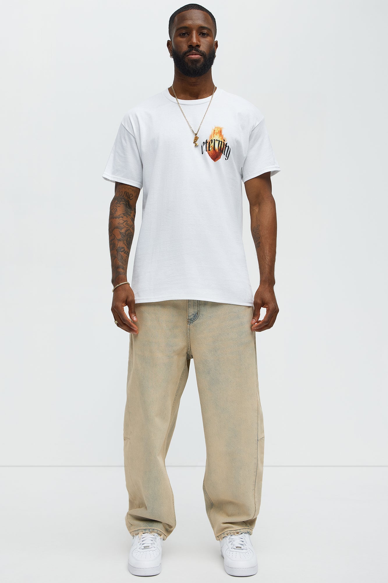 Eternal Heart Short Sleeve Tee - White